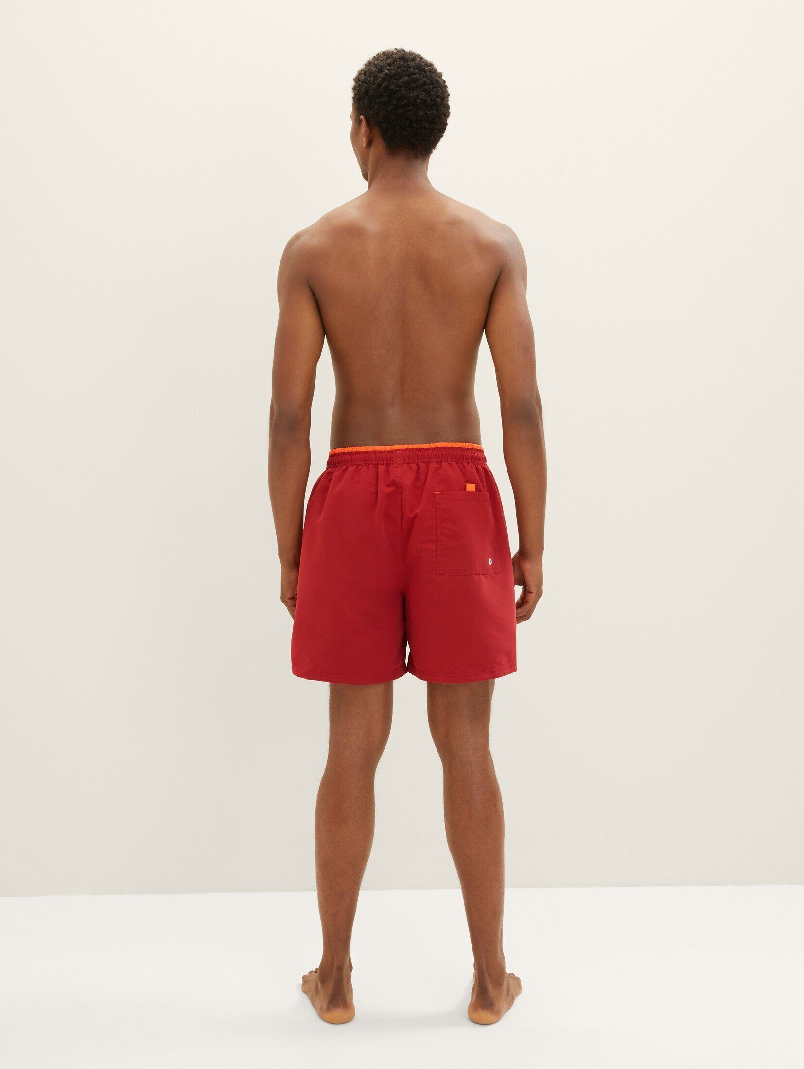 red Logo Print Badeshorts TOM mit Badehose camin TAILOR