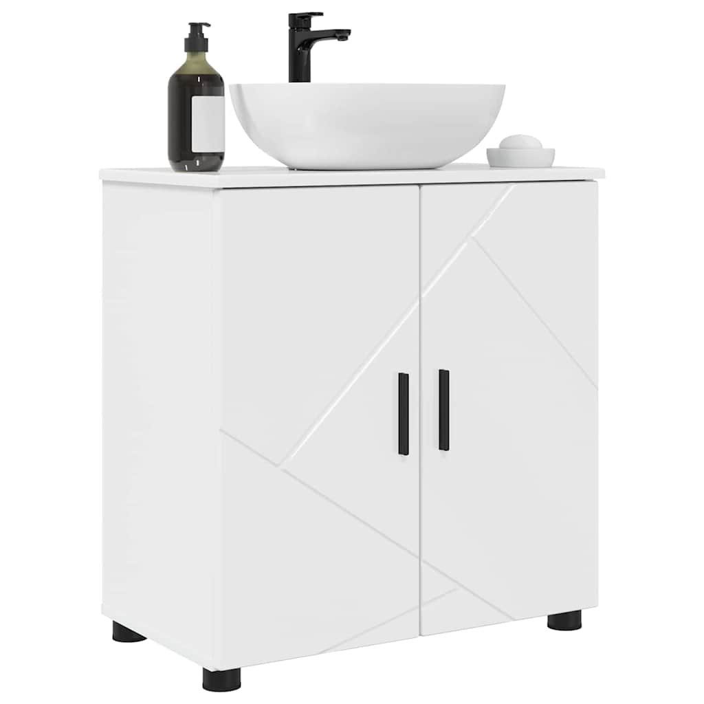 vidaXL Badezimmerspiegelschrank Badezimmer Schrank Hochglanz-Weiß 61 günstig online kaufen