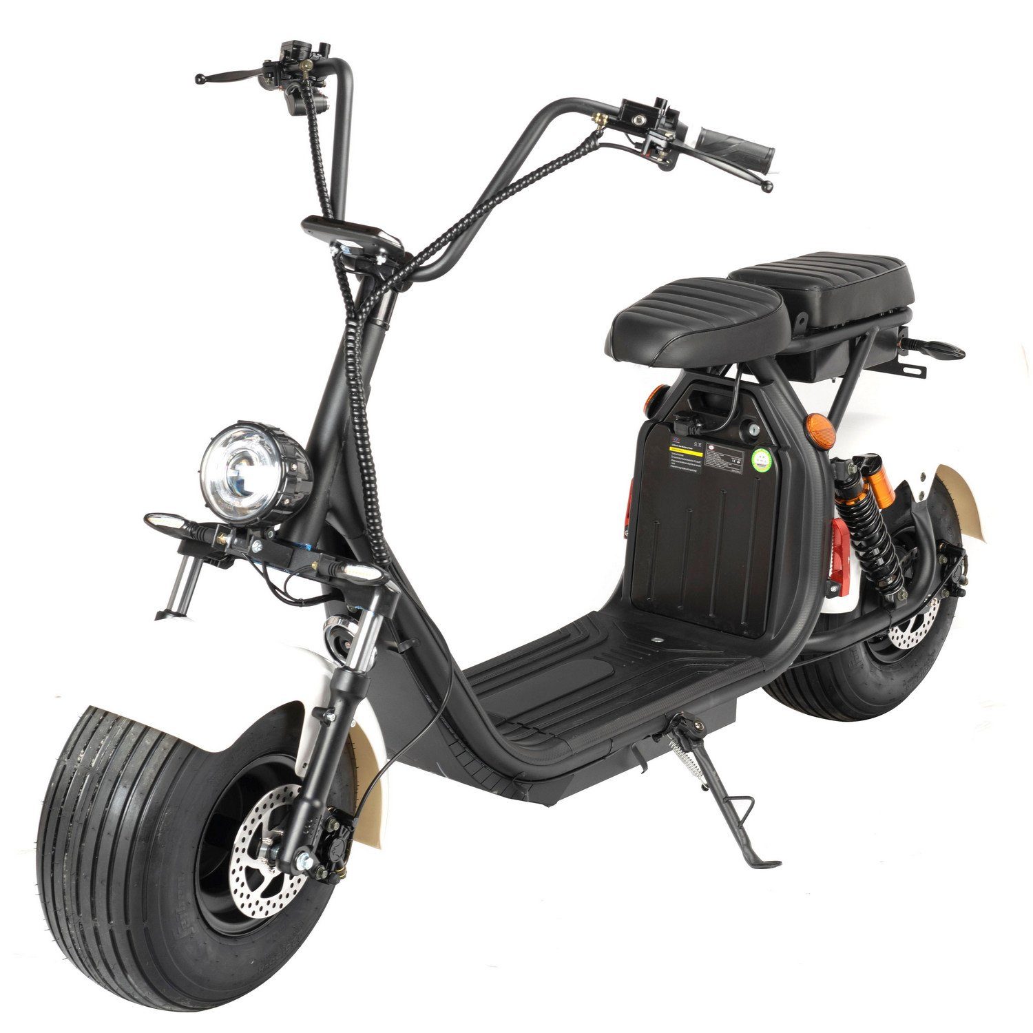 ENEWAY E-Scooter Coco II weiß, 45,00 km/h, (Set, COCO II 2000W 45 km/h 20AH Lithium), mit Straßenzulassung