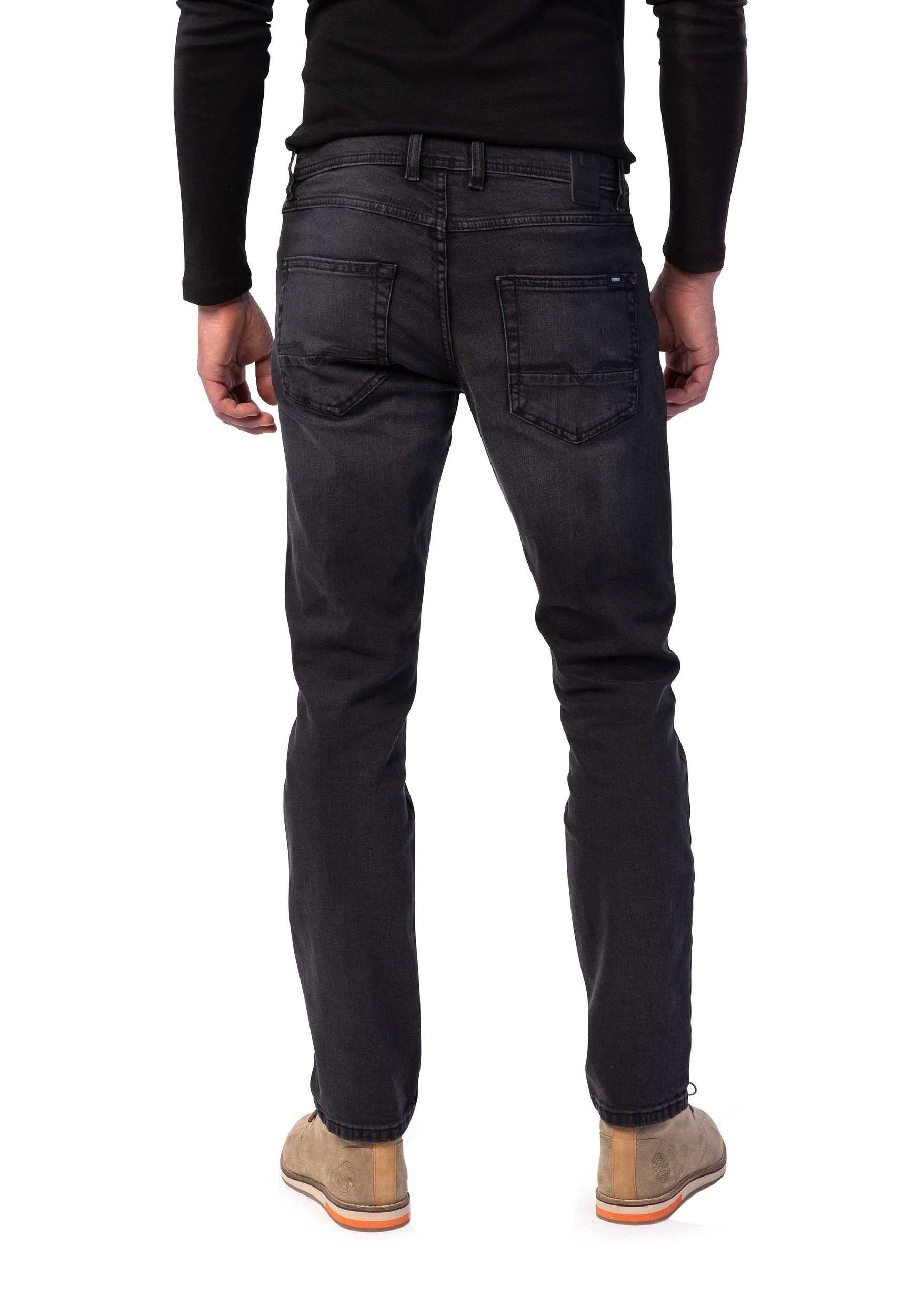 Stooker Men Straight-Jeans STOOKER HERREN STRETCH JEANS GLENDALE - black us günstig online kaufen
