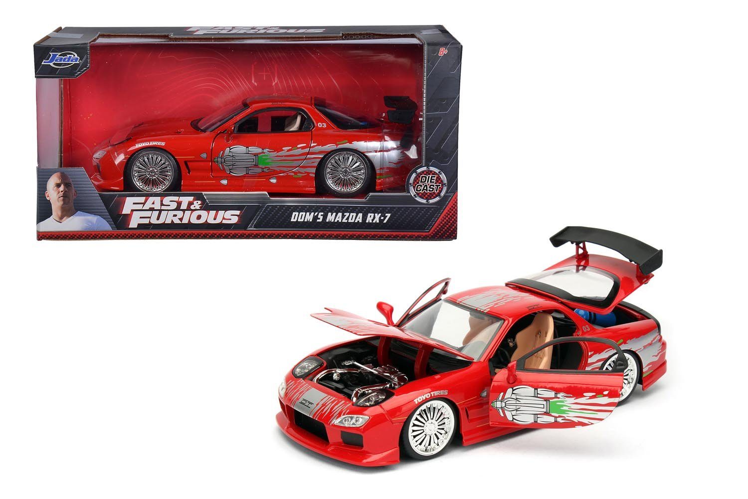 SIMBA Spielzeug-Auto Jada 253203033 - Fast & Furious 1993 Mazda RX-7 1:24 günstig online kaufen
