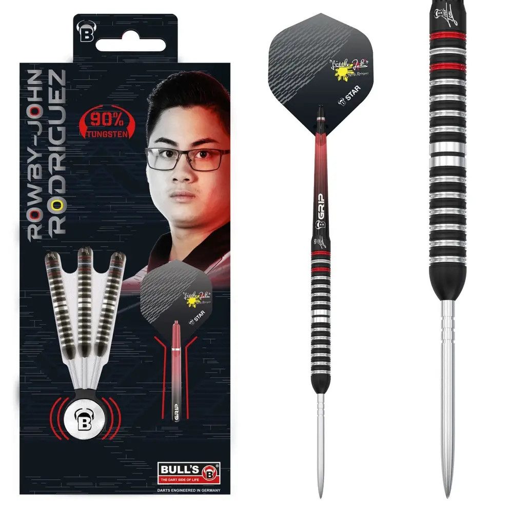Dartscheibe BULL'S Rowby-John Rodriguez Steeldart 25 Gr.