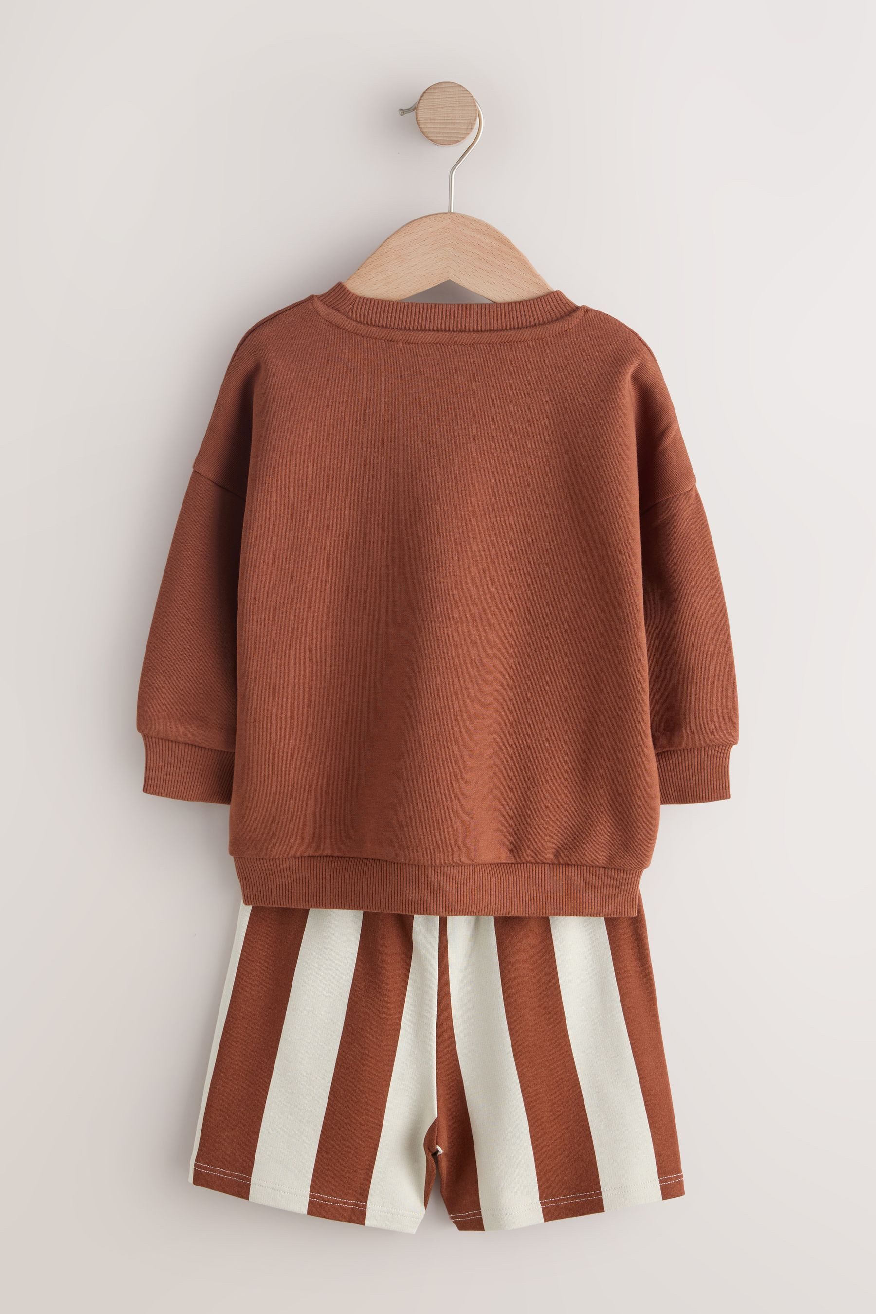 Next Pullover & Shorts Rundhals-Sweatshirt und Shorts im 2-teiligen Set (4-tlg)