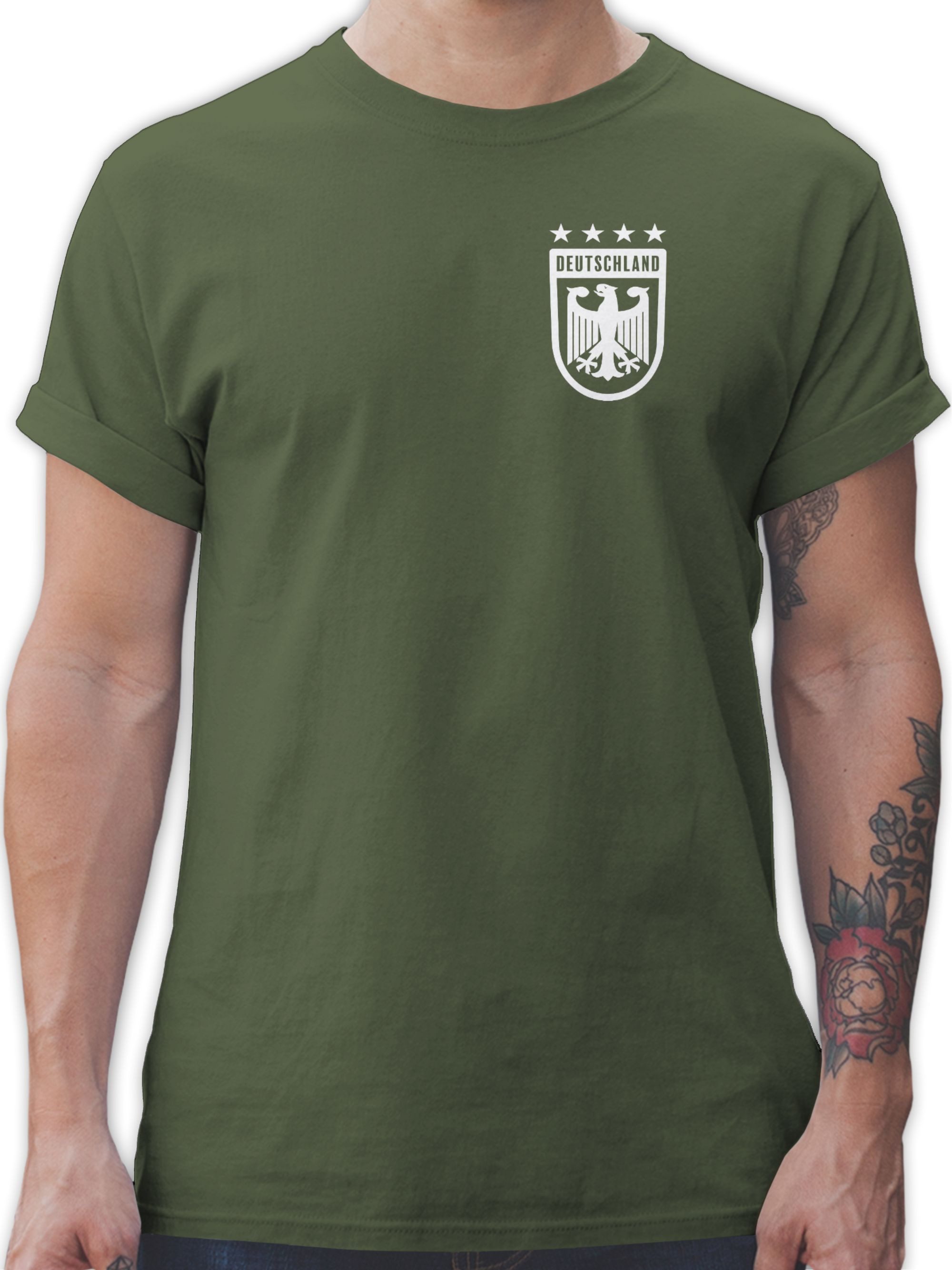 Shirtracer T-Shirt Deutschland Wappen mit Bundesadler günstig online kaufen