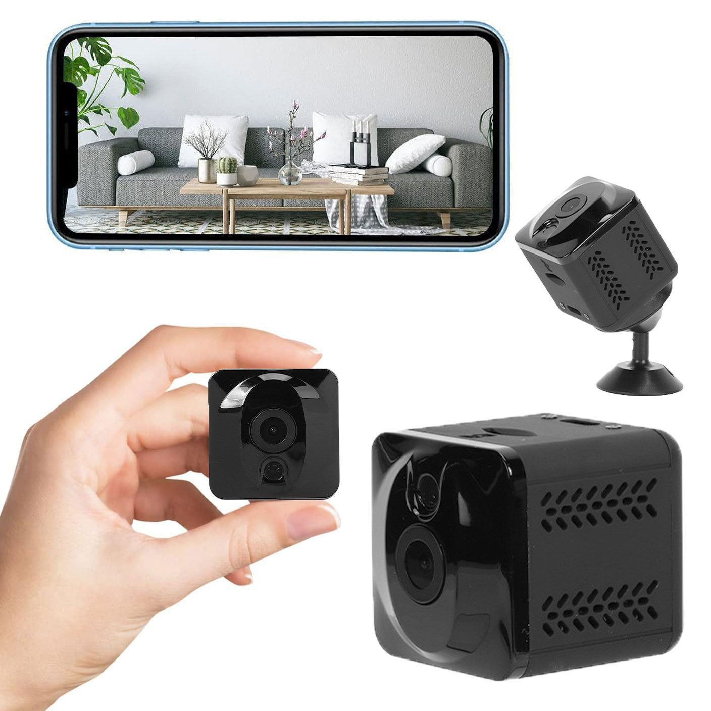 MOPUEA Überwachungskamera 720P WiFi Kamera mit Bewegungserkennung Nachtsicht (1-tlg)