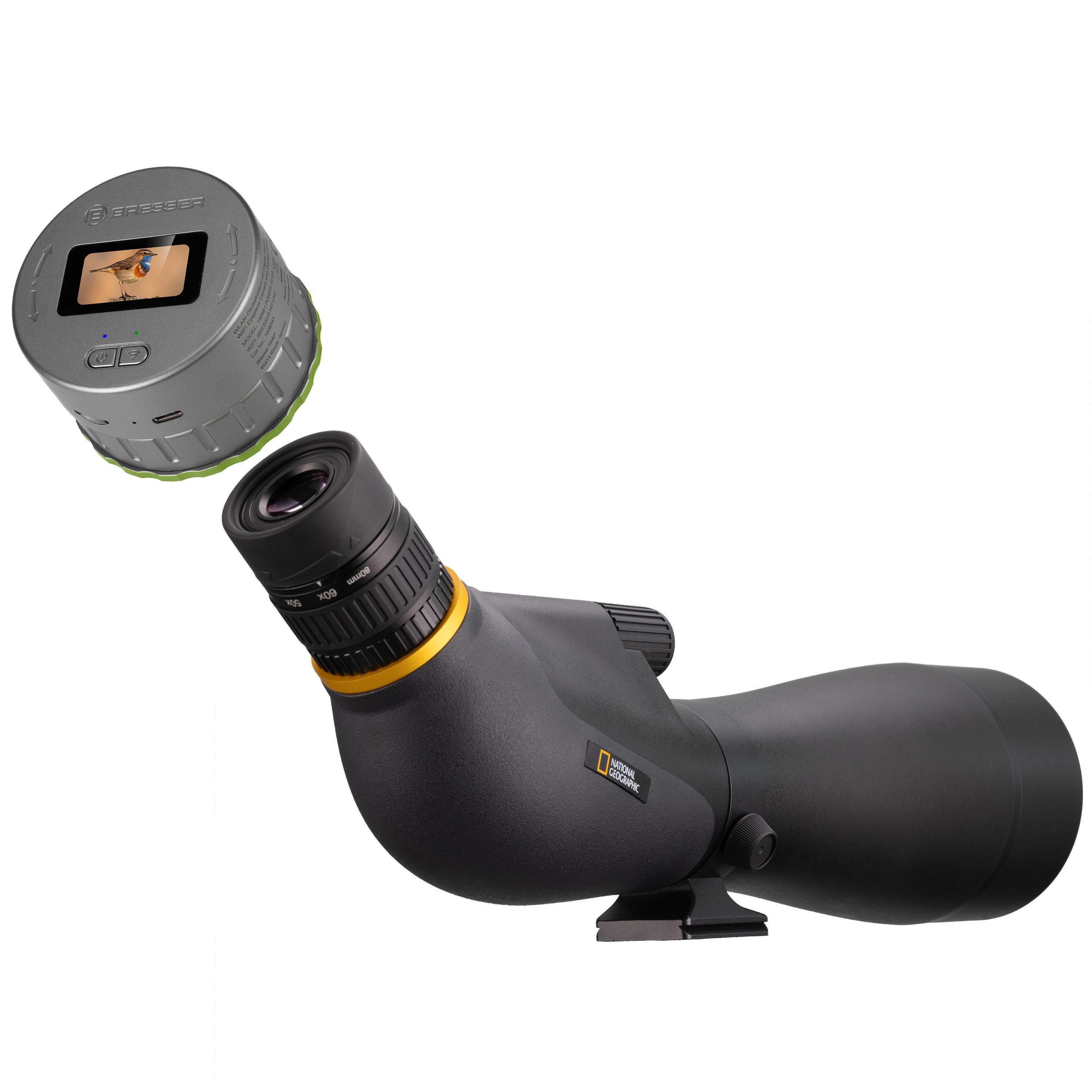 NATIONAL GEOGRAPHIC NATIONAL GEOGRAPHIC Adventurer 20-60x80 Spektiv inkl. WLAN-Okularkame… Spektiv