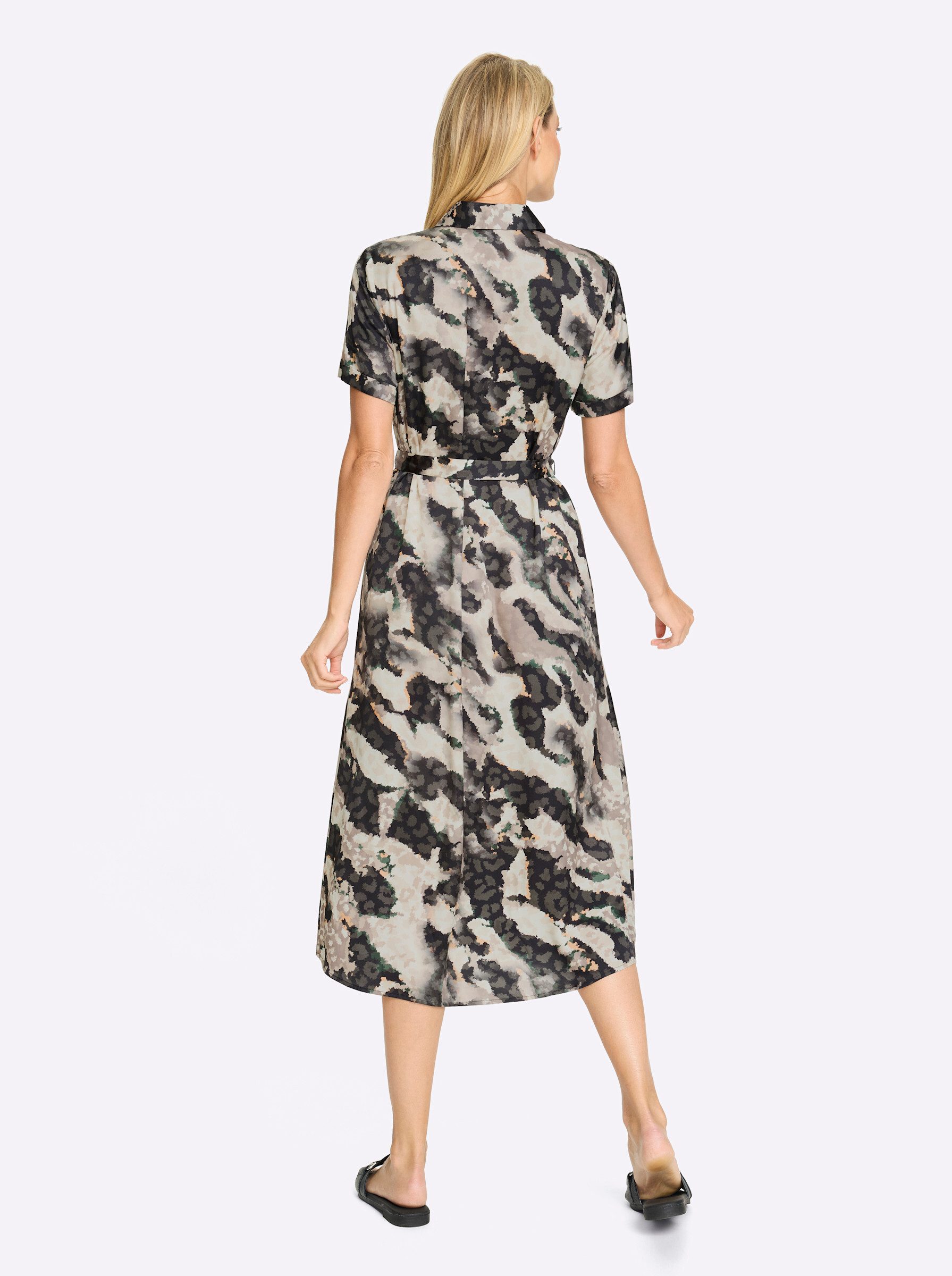 heine Etuikleid Druck-Kleid Kurzarm