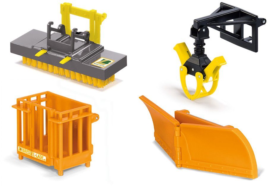 Siku Spielzeug-Traktor SIKU Farmer, Frontlader Anbaugeräte (3661), (Set, 4- günstig online kaufen