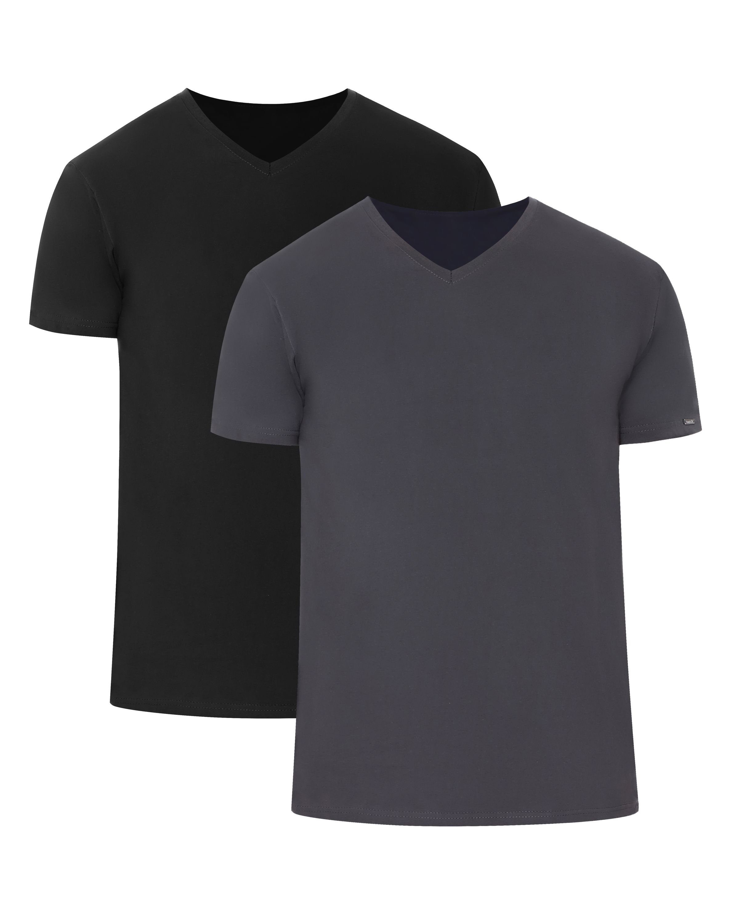 Cornette T-Shirt Herren T-Shirts mit V-Ausschnitt günstig online kaufen