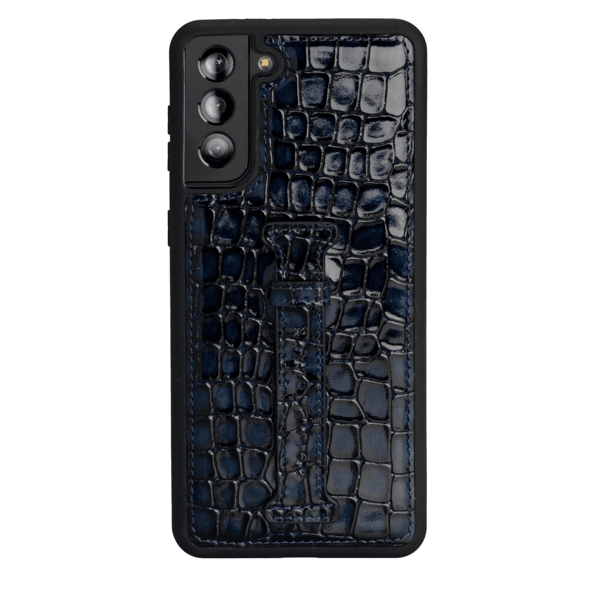 GOLDBLACK Handyhülle GOLDBLACK Samsung S21 Plus Lederhülle mit Fingerschlaufe