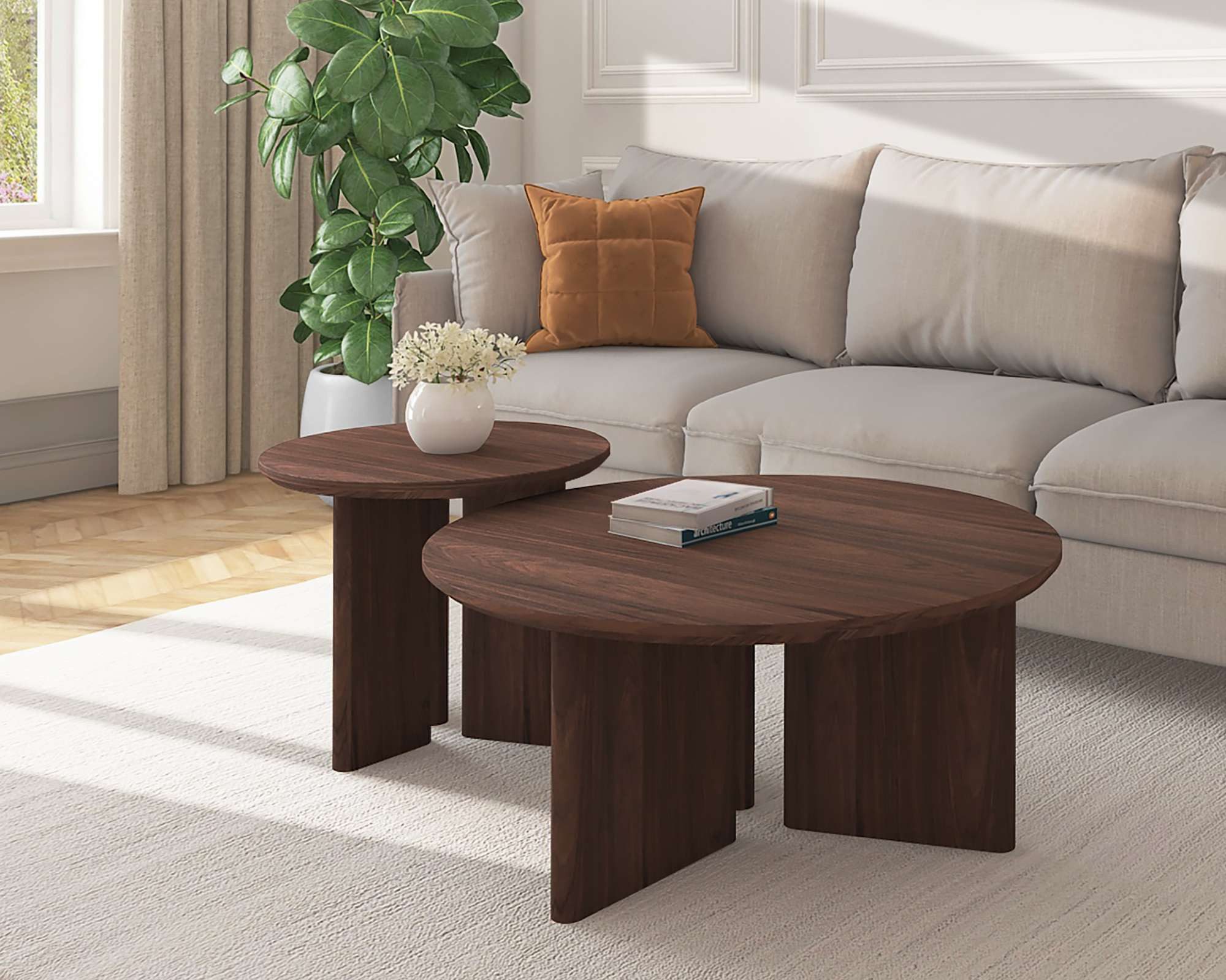 OTTO home Beistelltisch Cassian (1-St), Walnussoptik