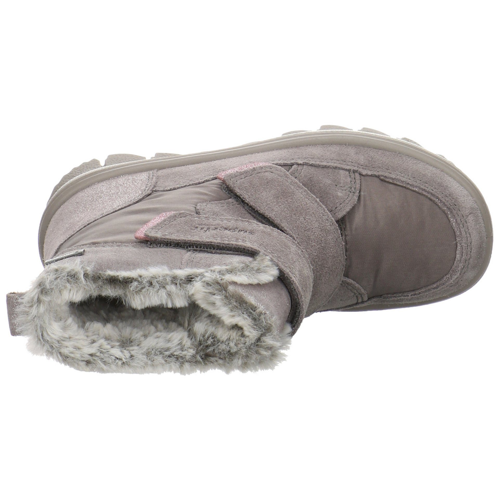 Superfit Flavia Boots Leder-/Textilkombination GRAU/PINK uni Winterboots Leder-/Textilkombination