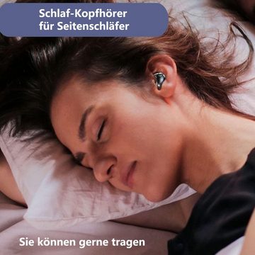 GelldG Kabellose mit Geräuschunterdrückung Schlafkopfhörer Noise Cancelling Schlaf-Kopfhörer (Stereo USB-C)