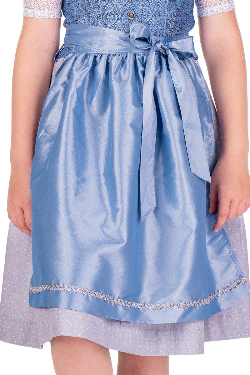 Isar-Trachten Dirndl Kinderdirndl 2tlg. - DAJANA - hellblau