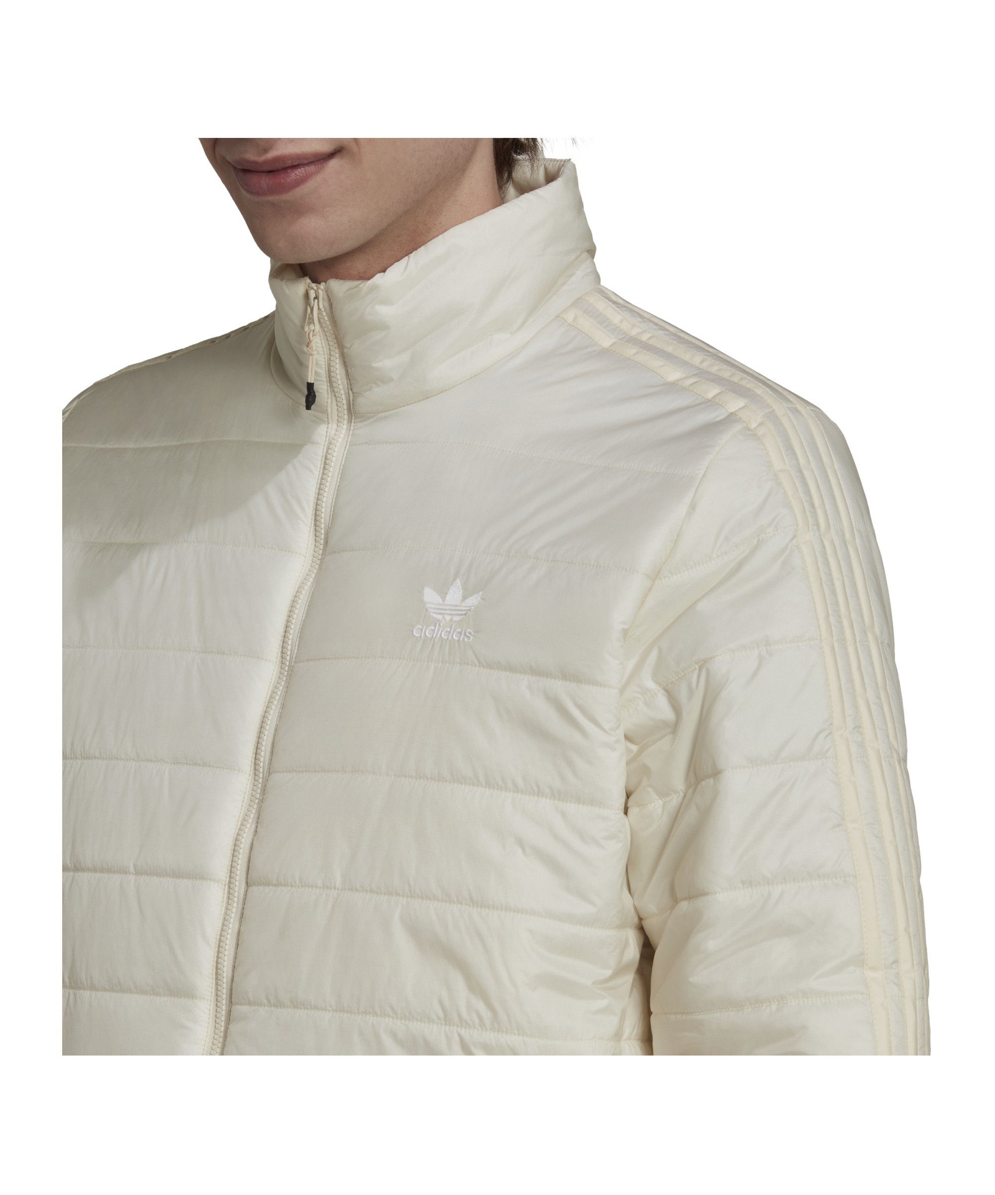 adidas Originals Sweatjacke Padpuff weiss Stand Jacke