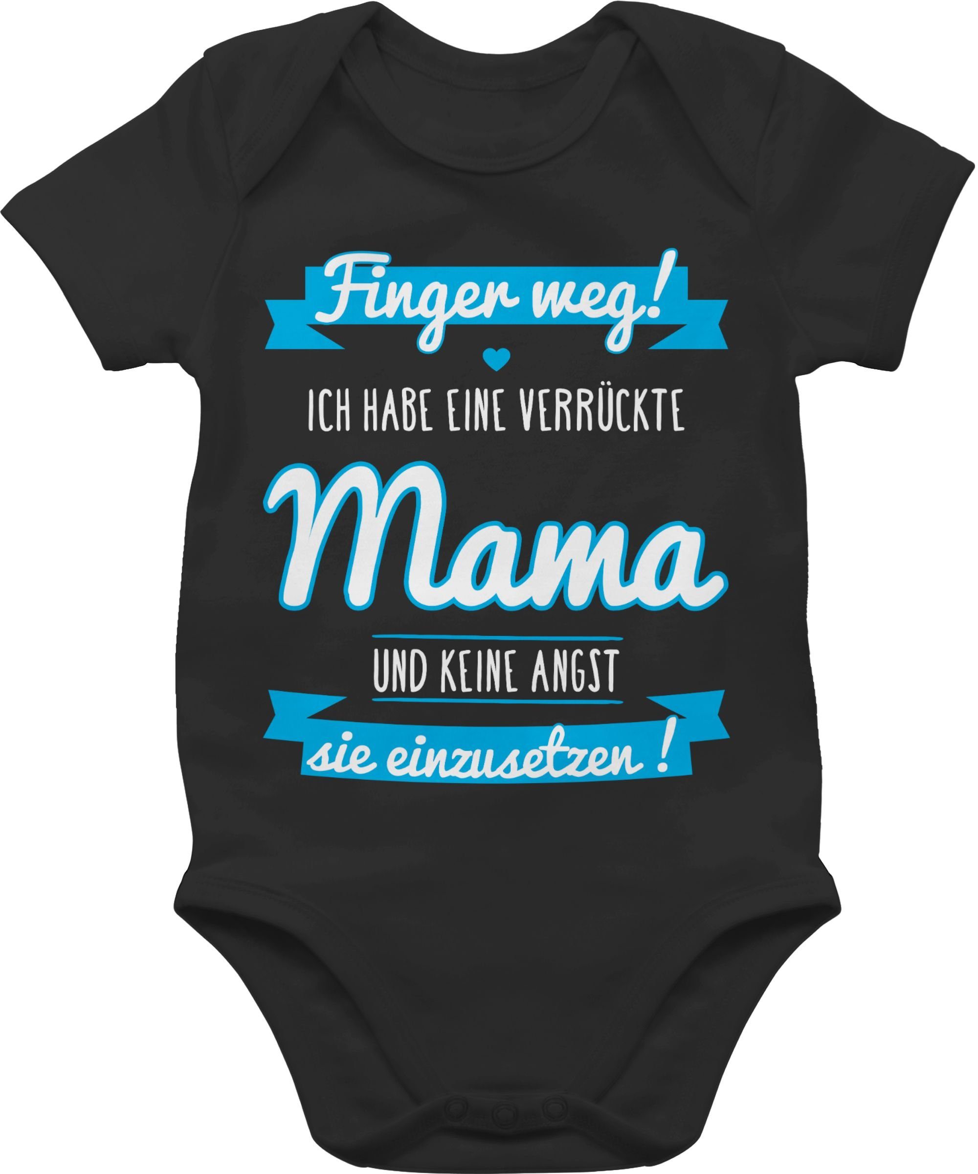 Shirtracer Shirtbody »ich habe eine verrückte Mama blau Statement