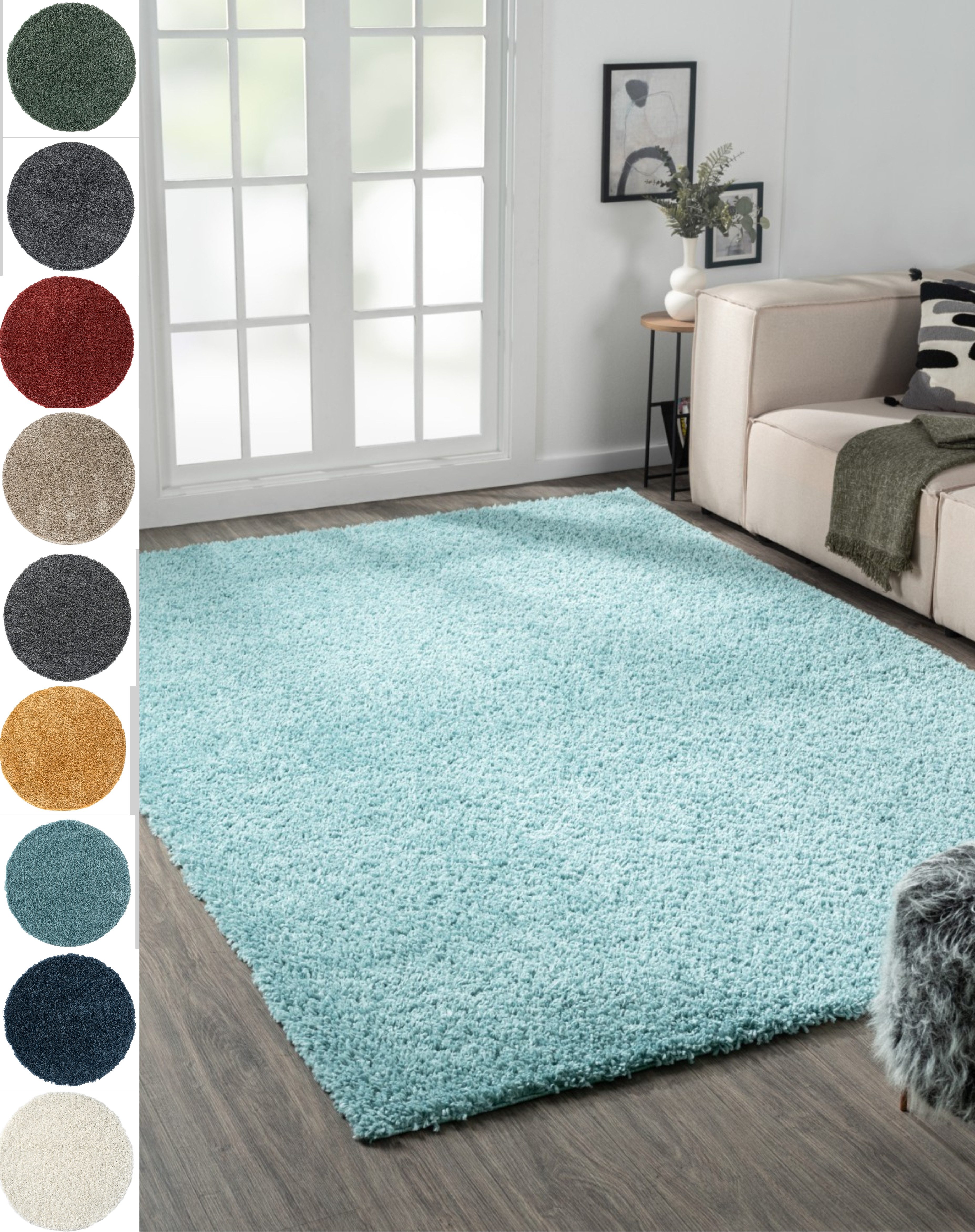 Myflair Möbel & Accessoires Hochflor-Teppich My Shaggy, rechteckig, Höhe: 37 mm, Uni-Farben, leicht glänzend, extra weich, auch in rund & als Läufer