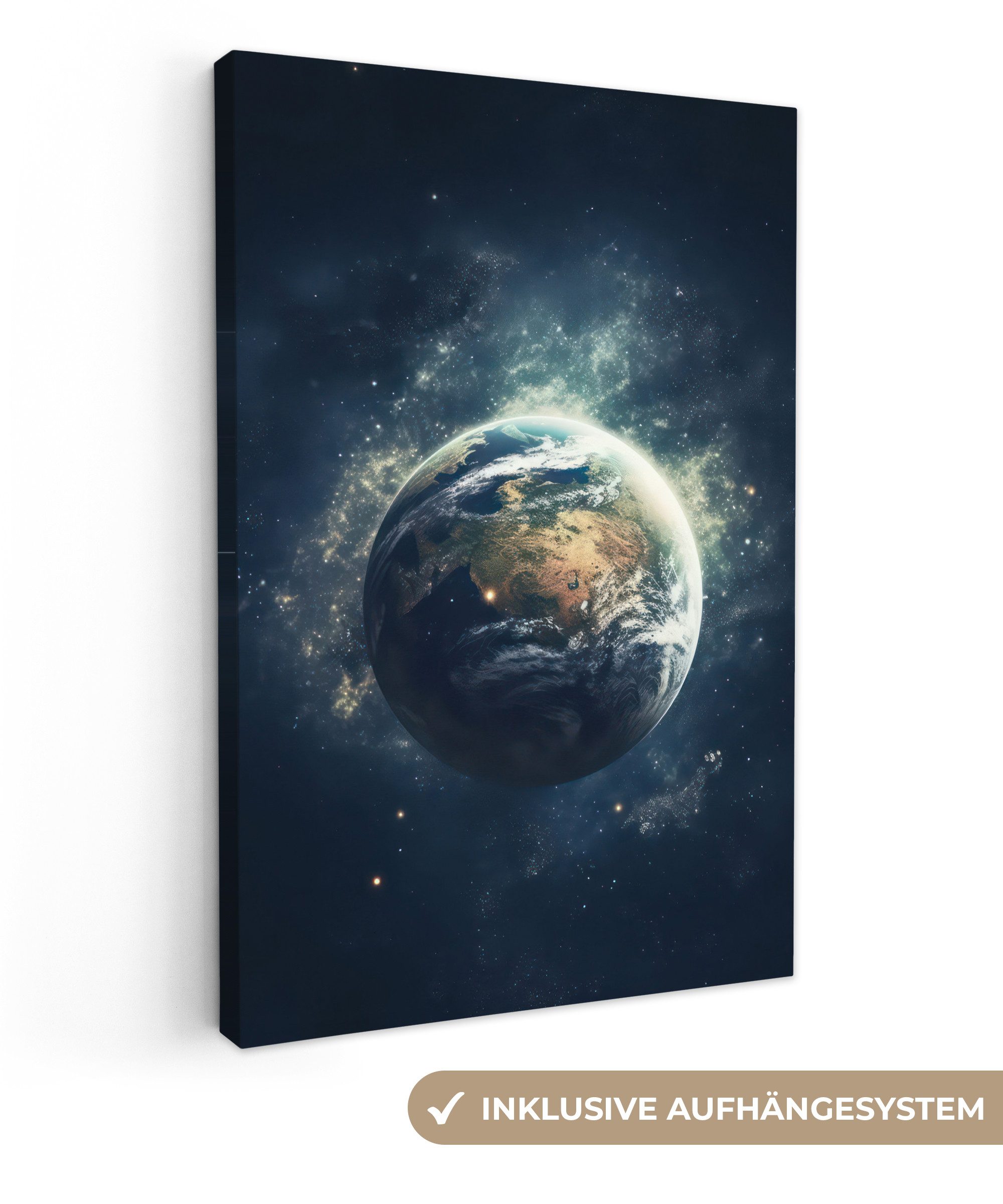 OneMillionCanvasses® Leinwandbild Weltraum - Erde - günstig online kaufen