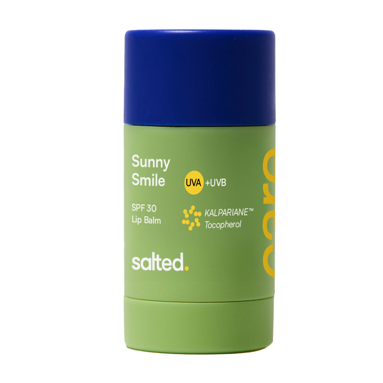 salted. Sonnenschutzpflege Lippenbalsam LSF 30 Sunny Smile, Pflegender Lippenbalsam LSF 30 mit Kalpariane und Pflanzenölen
