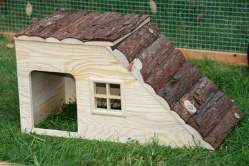 Kerbl Nagerhaus Kerbl Nagerhaus Nature mit Rampe, für Hasen / Hamster