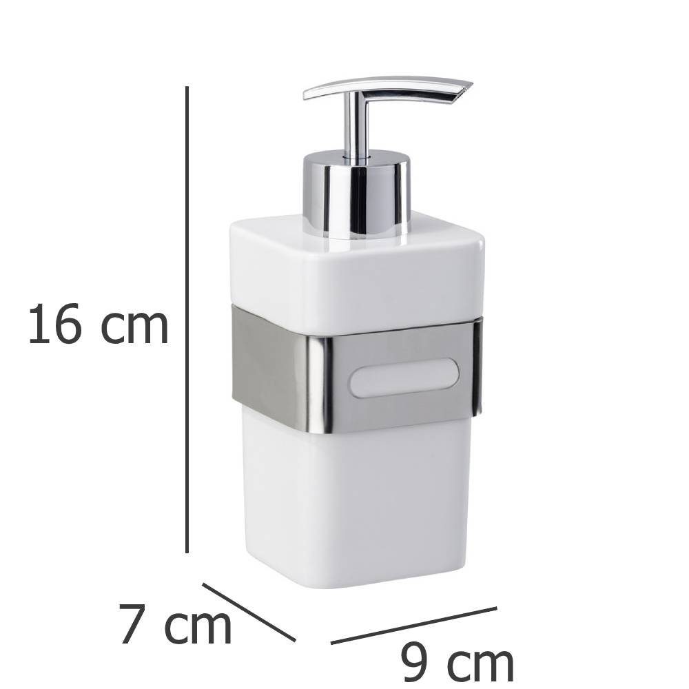 WENKO Seifenspender Wenko Seifenspender "Premium Plus" aus Edelstahl, (Einzaln)