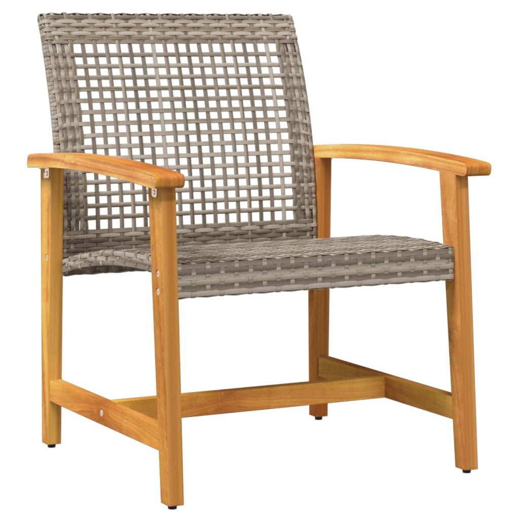 vidaXL Sofaelement Gartenstühle 2 Stk. Grau günstig online kaufen