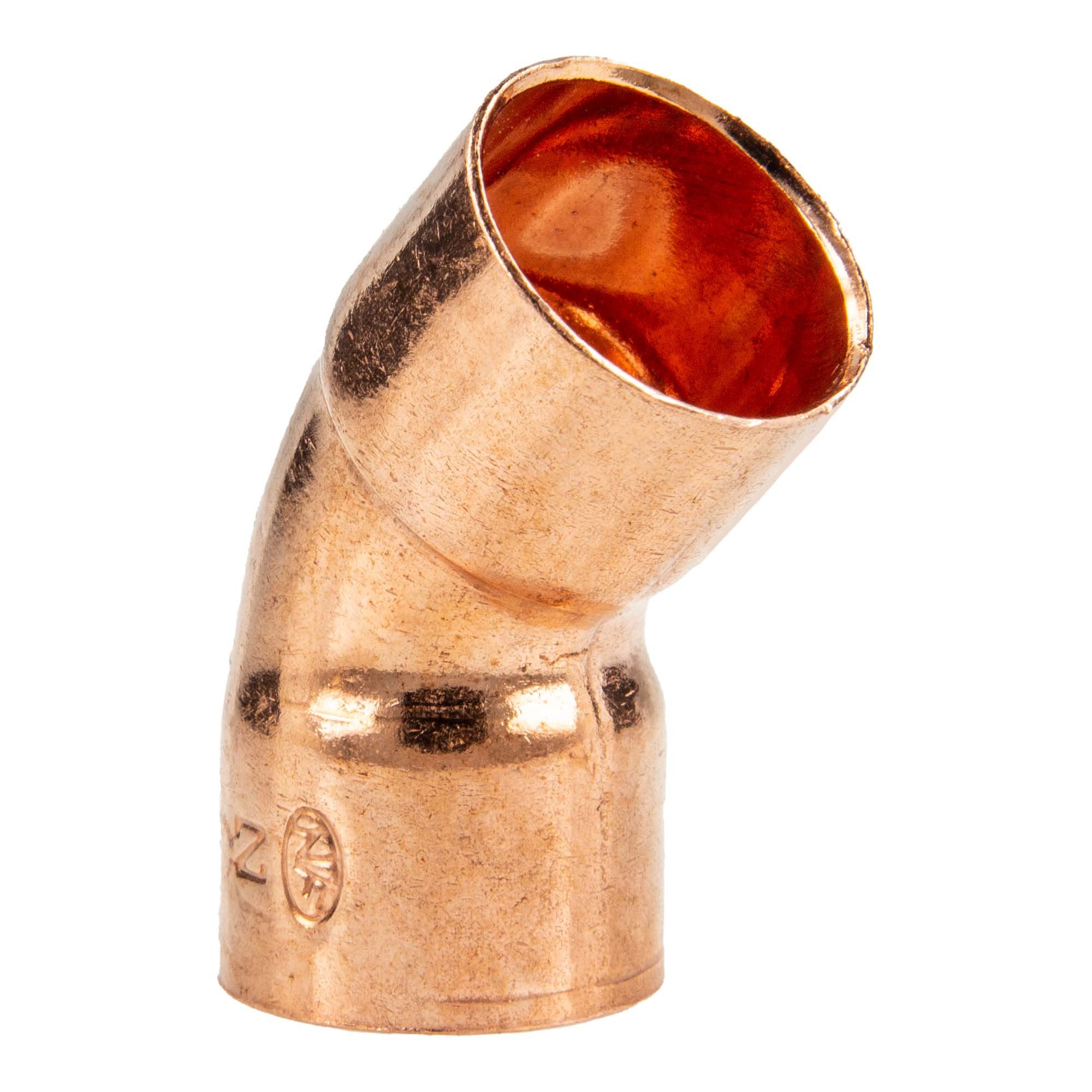 Conex Bänninger Lötfitting Kupfer-Bogen 45° I/I - Typ 5041, DVGW, 15 mm