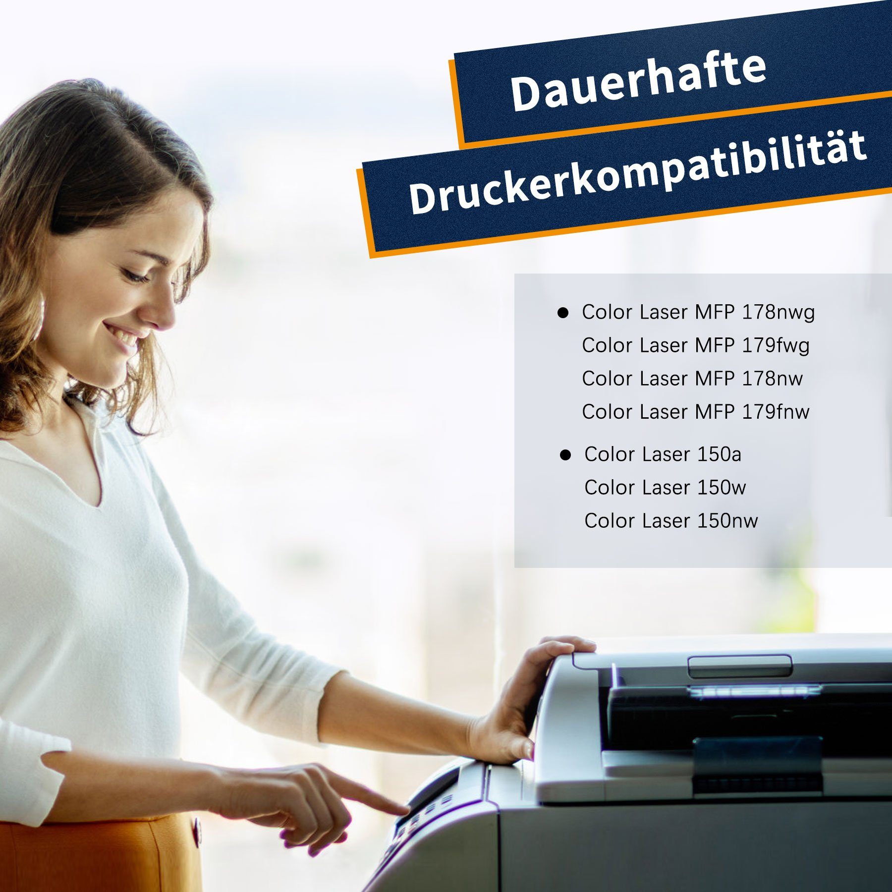 117A, ColorKing (für 150w Laser Tonerkartusche 150nw Color 178nw Color HP 150a Farblaserdrucker) 178nwg MFP 179fnw 179fwg Laser