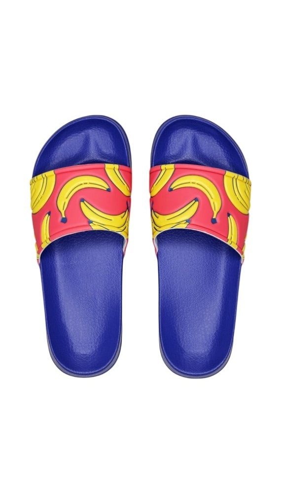 Happy Socks Banana Slider dunkelblau/rot/gelb - 1 Paar Badeschuh
