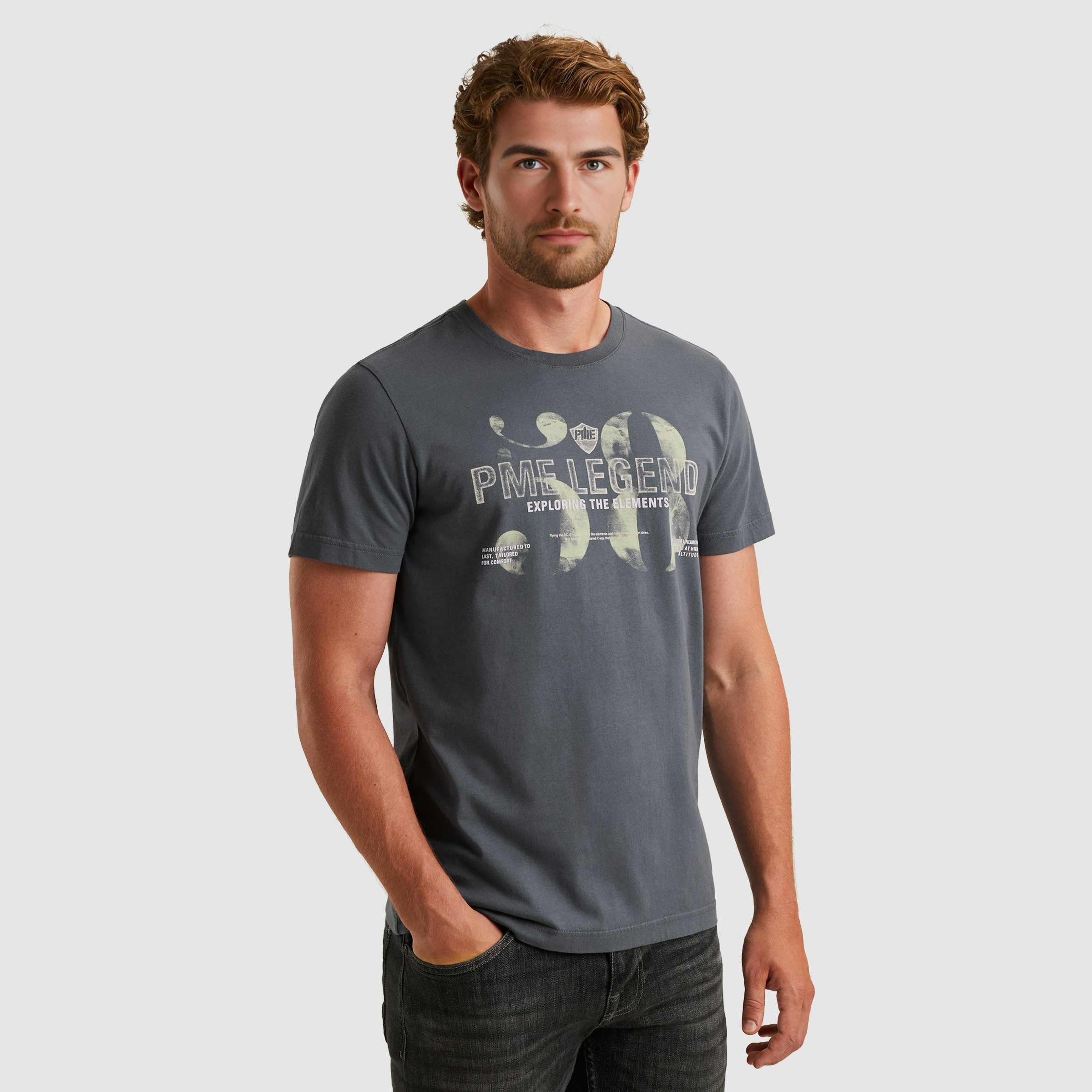 PME LEGEND T-Shirt mit Logo-Print