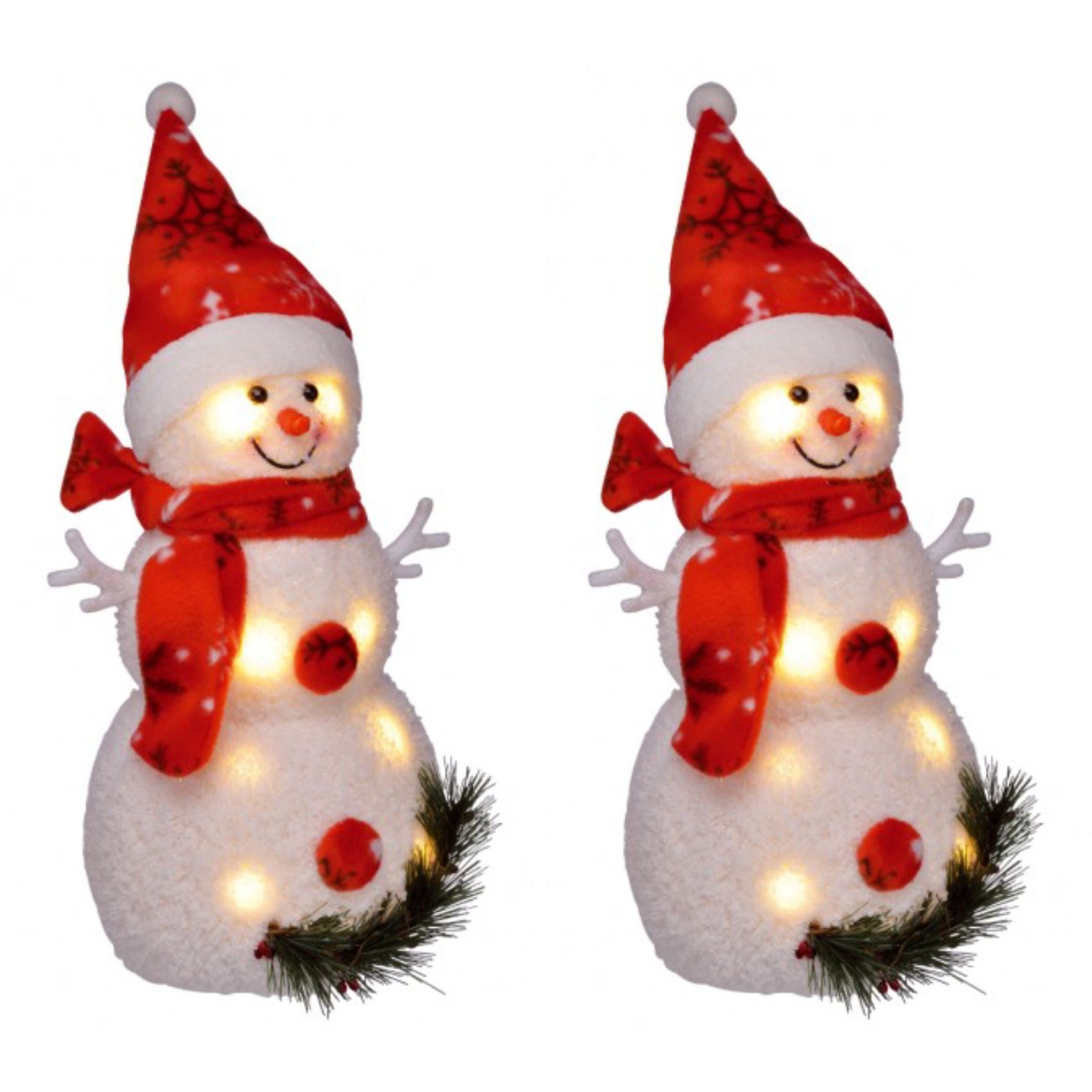 Gravidus LED-Dekofigur 2er LED Schneemann Beleuchtet Weihnachten günstig online kaufen