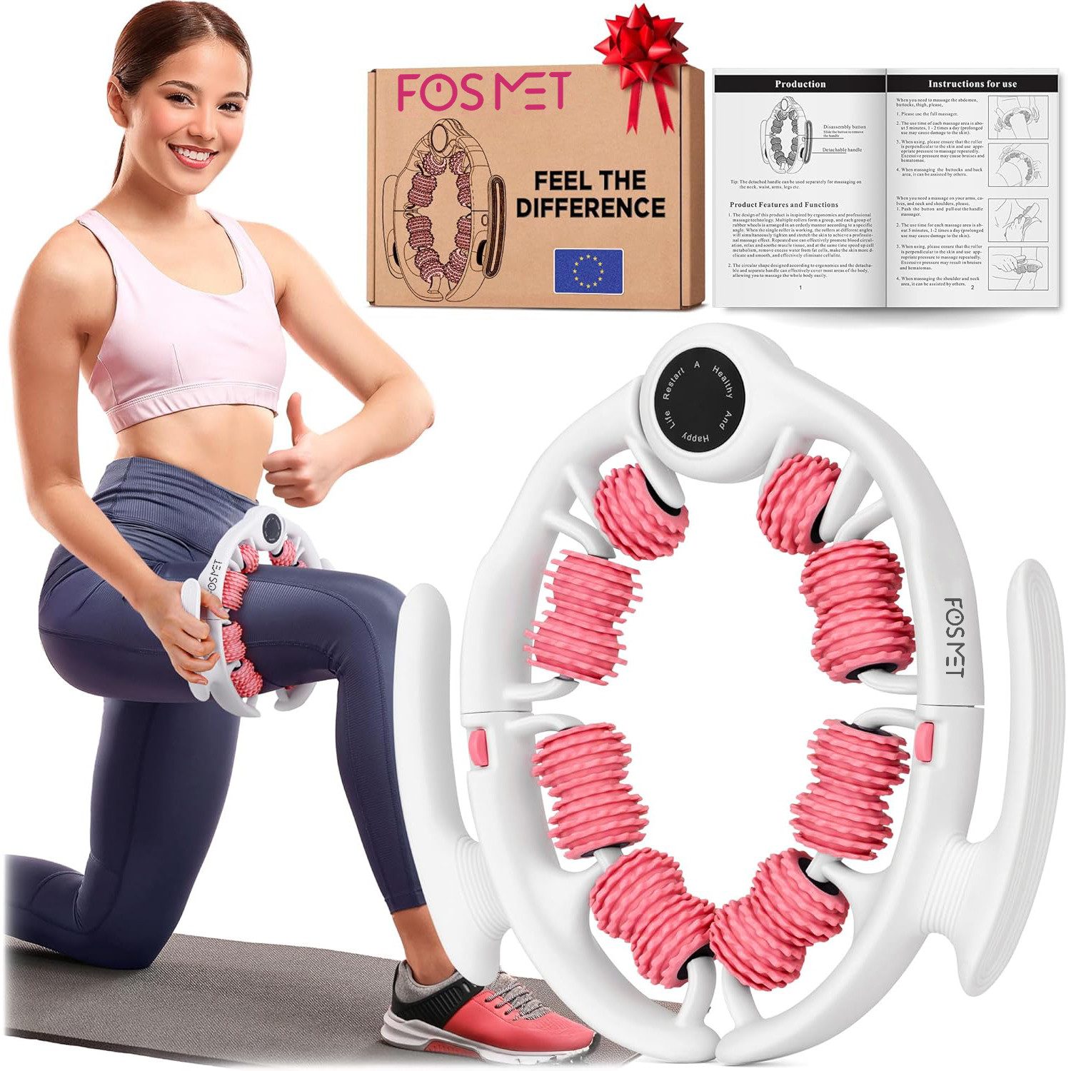 Massagegerät Manuelles Anti-Cellulite Massagegerät,3-in-1 Cellulite Entfernung