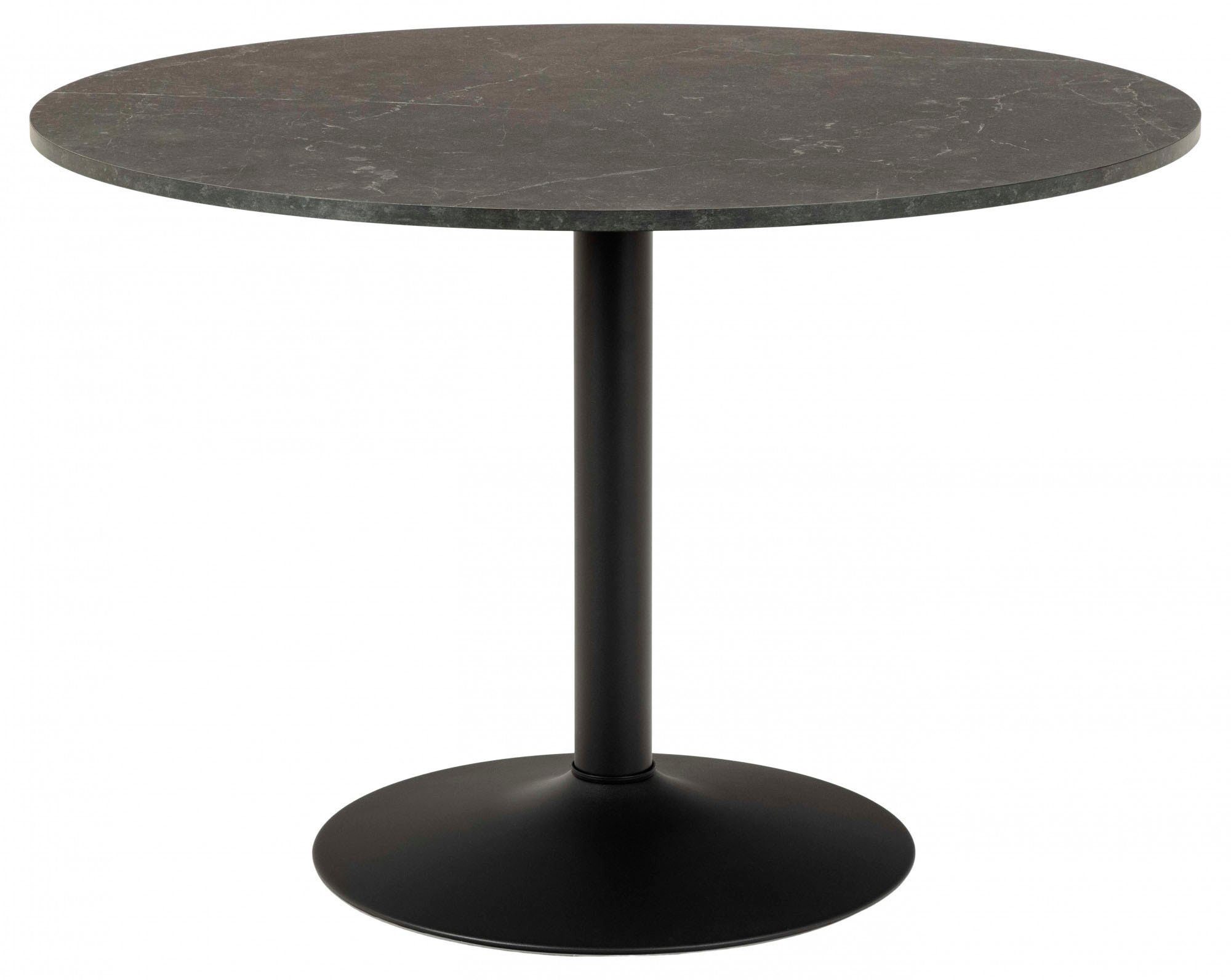 ACTONA GROUP Esstisch Ibiza, TOPSELLER! (1-St., Tisch, Tulpentisch, OTTOs Choice), Esstisch rund Ø 110 cm, Schwarz, mit Trompeten Gestell, Tulpentisch