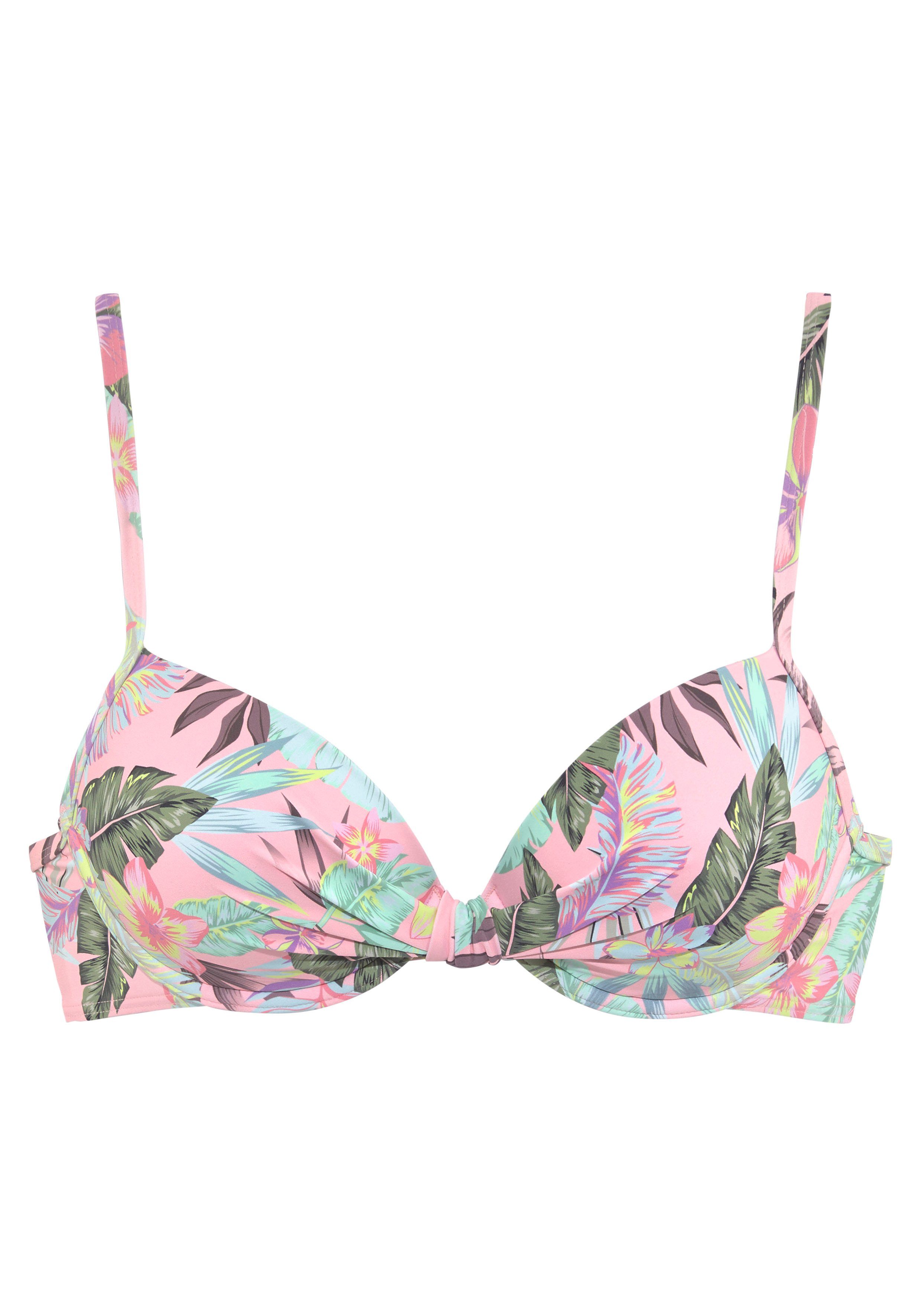 s.Oliver Bügel-Bikini-Top Azalea, im tropischen Druck günstig online kaufen