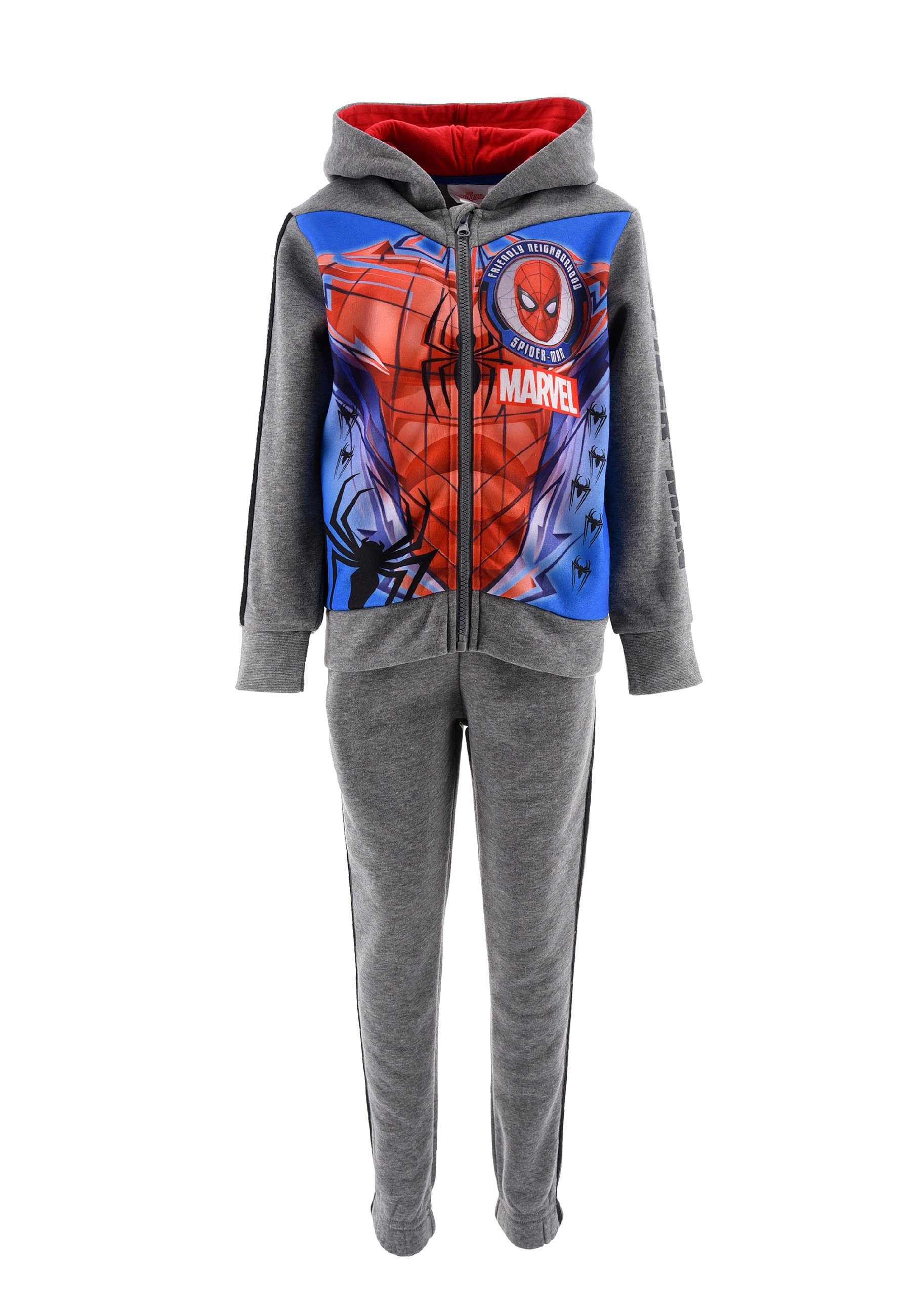 Spiderman Jogginganzug Sweat-Jacke mit Jogging-Hose Trainings-Anzug (SET, 2-tlg)