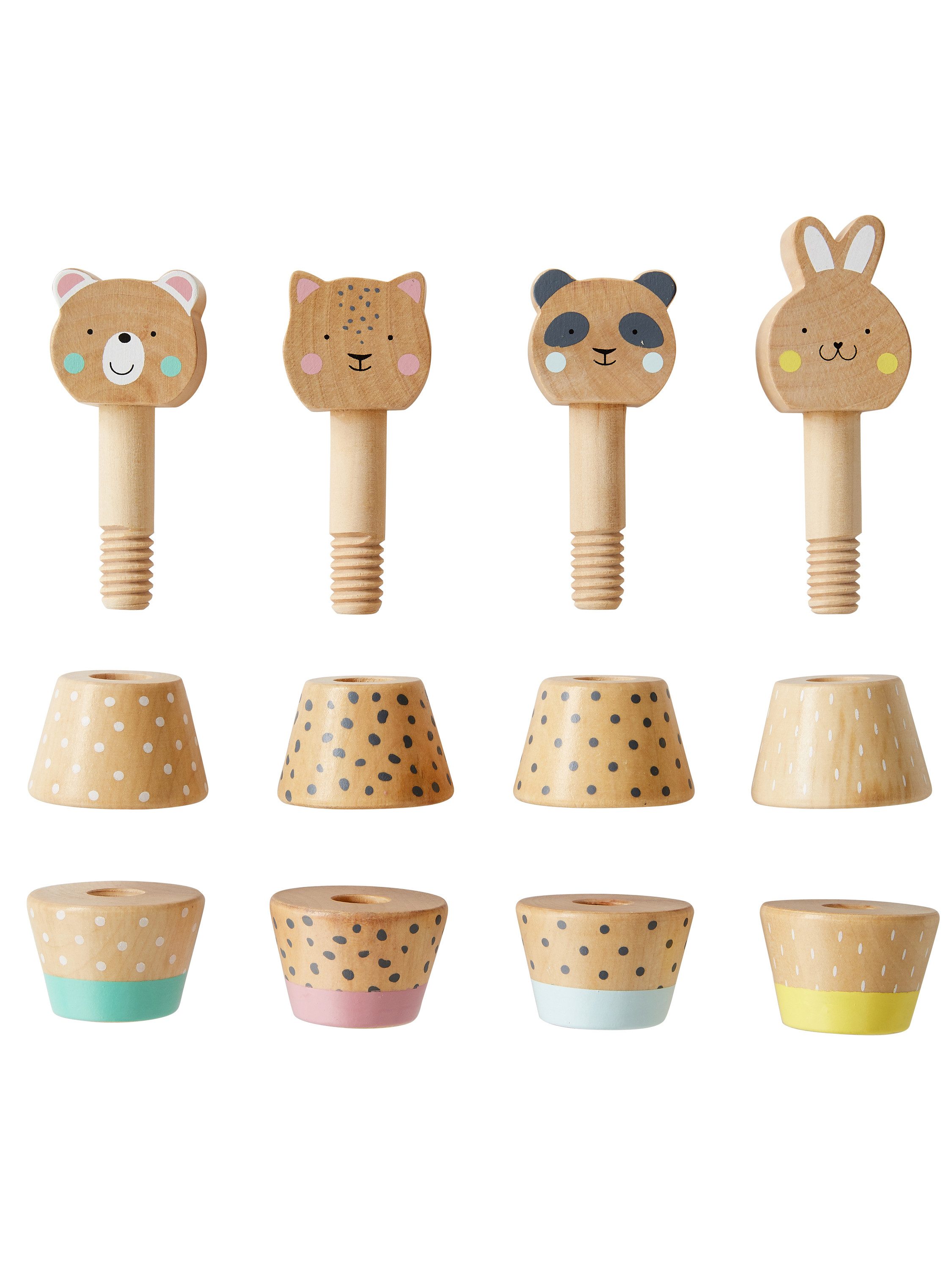 vertbaudet Lernspielzeug Tierfiguren zum Schrauben, Lernspiel FSC® günstig online kaufen