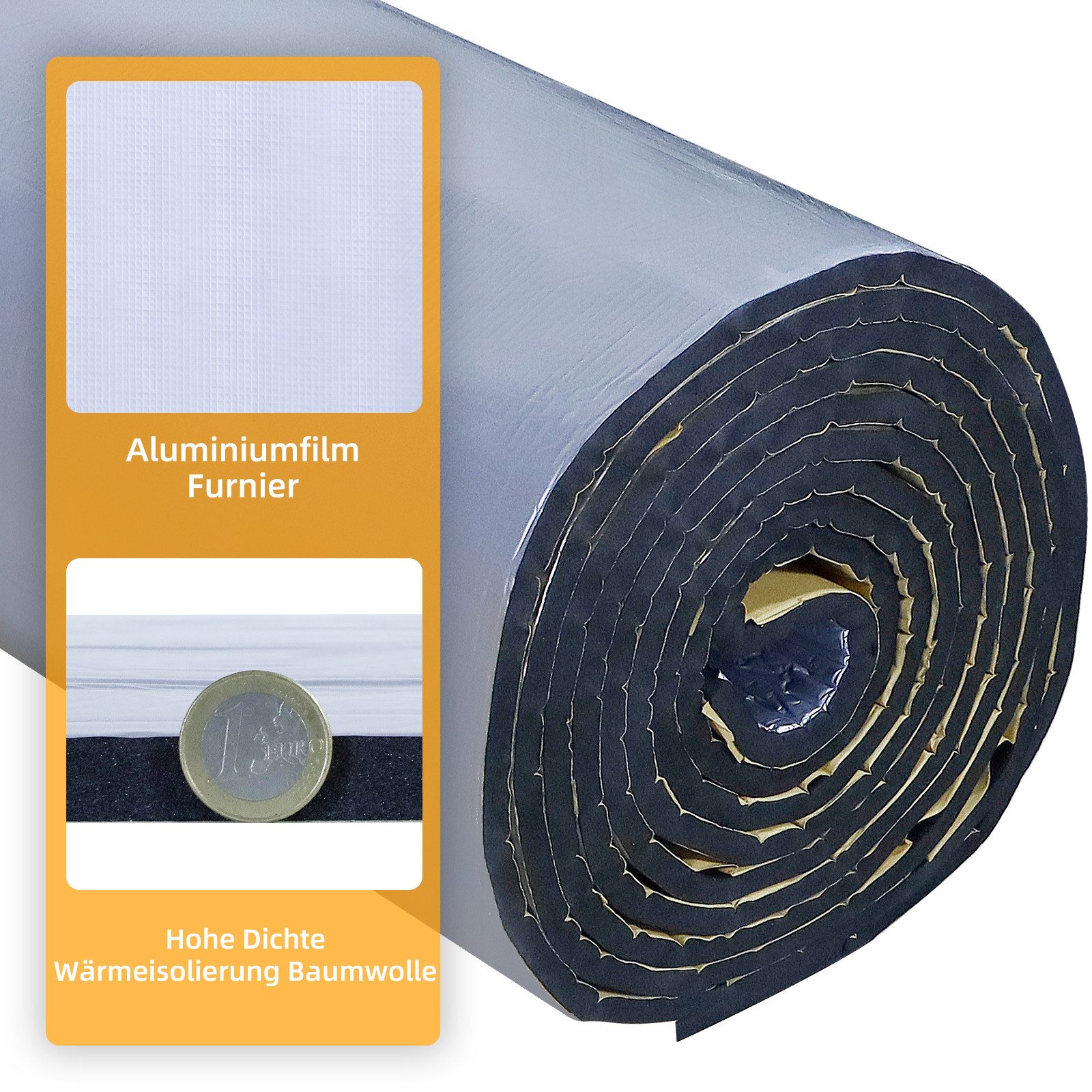 CCLIFE PC-Geräuschdämmung Dämmmatte selbstklebend ECM-geprüft Auto Schallschutzmatte