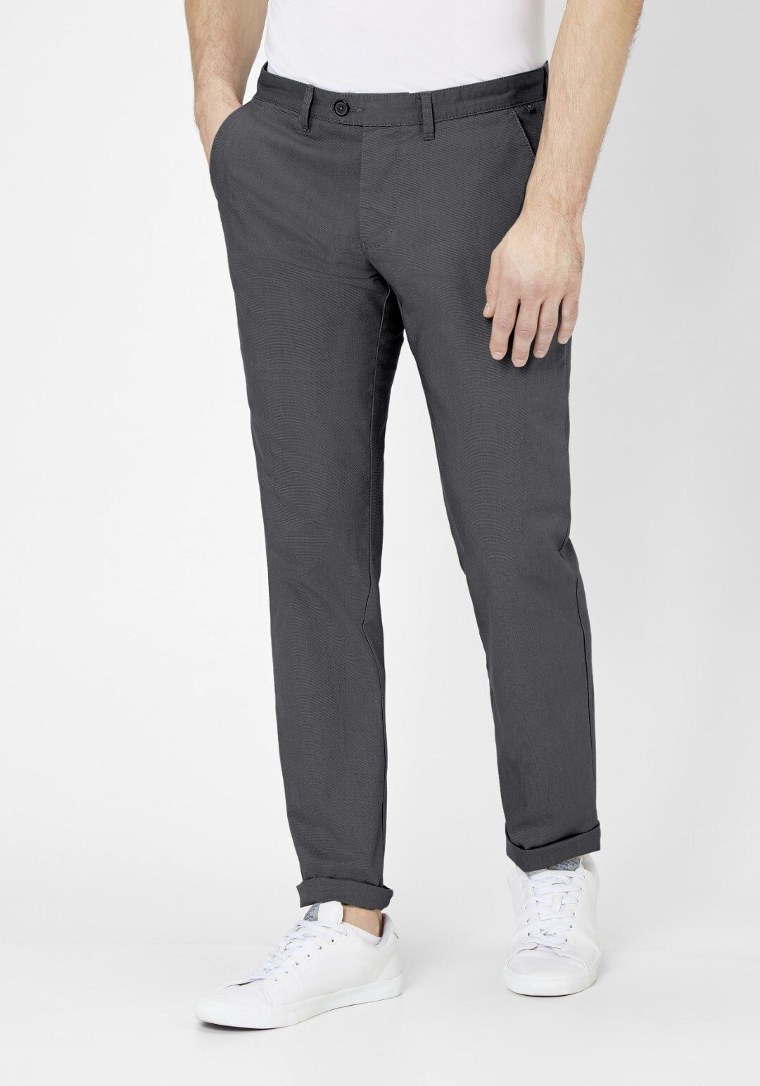 JACK & JONES Herren Chino Hose – Slim Fit, Mit Stretch, Mid Rise – Aus Polyester-Viskose-Mix (Performance Pants)