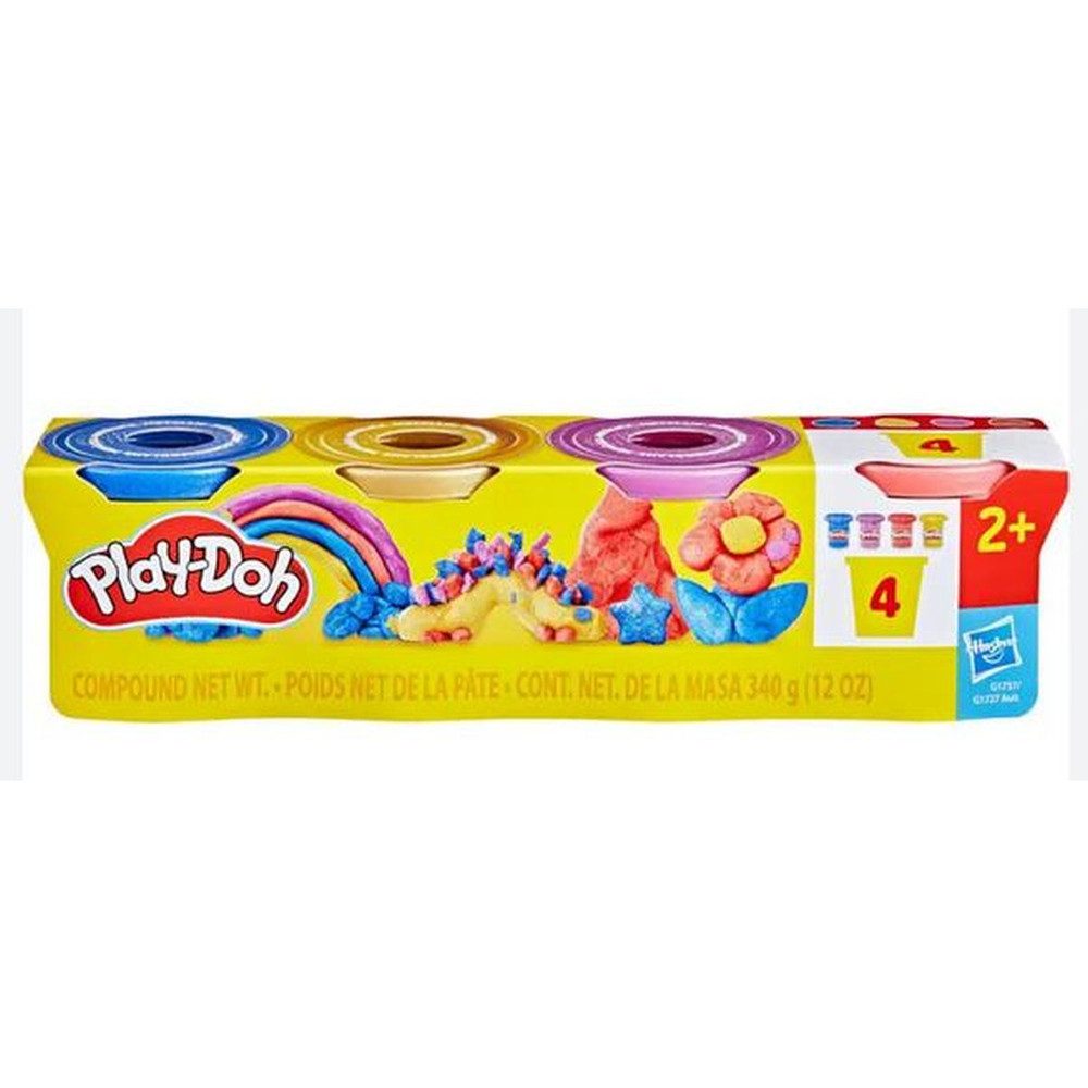 Hasbro Knete Play-Doh - Knete Metallic -4er Pack