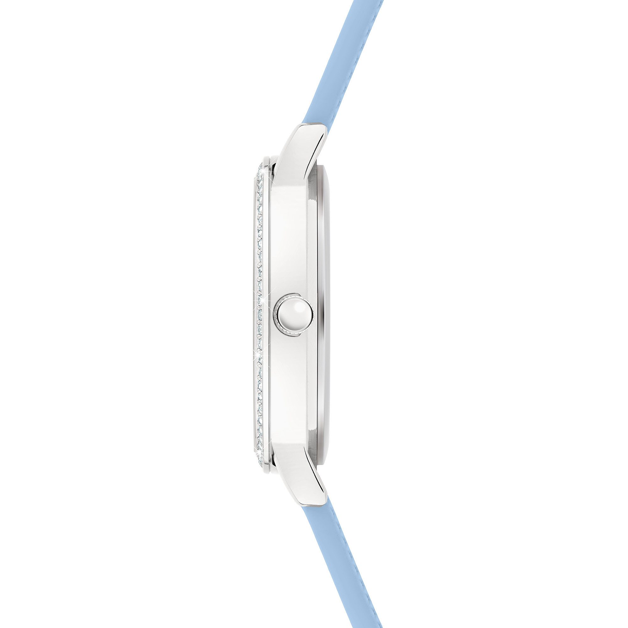 s.Oliver Quarzuhr Modern Shine SO-4574-PQ, Armbanduhr, Damenuhr, Silikonarmband, analog, Zirkonia (synth)