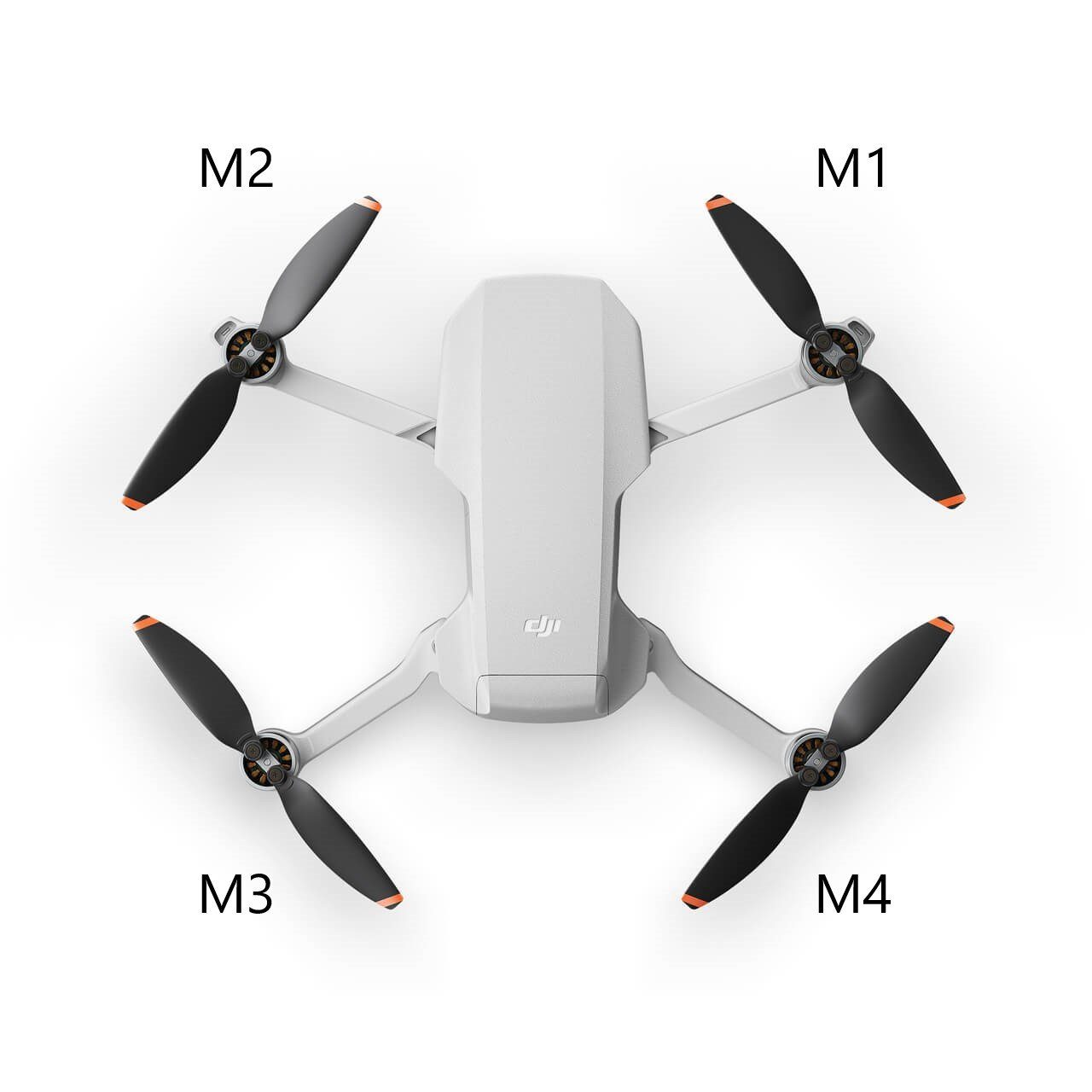 Motor links SE - Mini Drohne DJI Arm M2 Zubehör DJI vorne