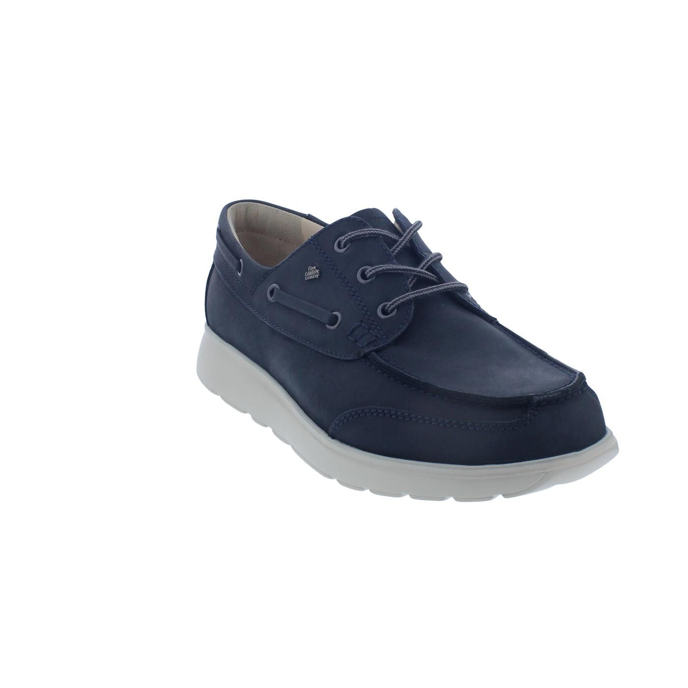 Finn Comfort Finn Comfort Sucre Halbschuh, Nubukleder, marineblau, Wechselfußbett Schnürschuh