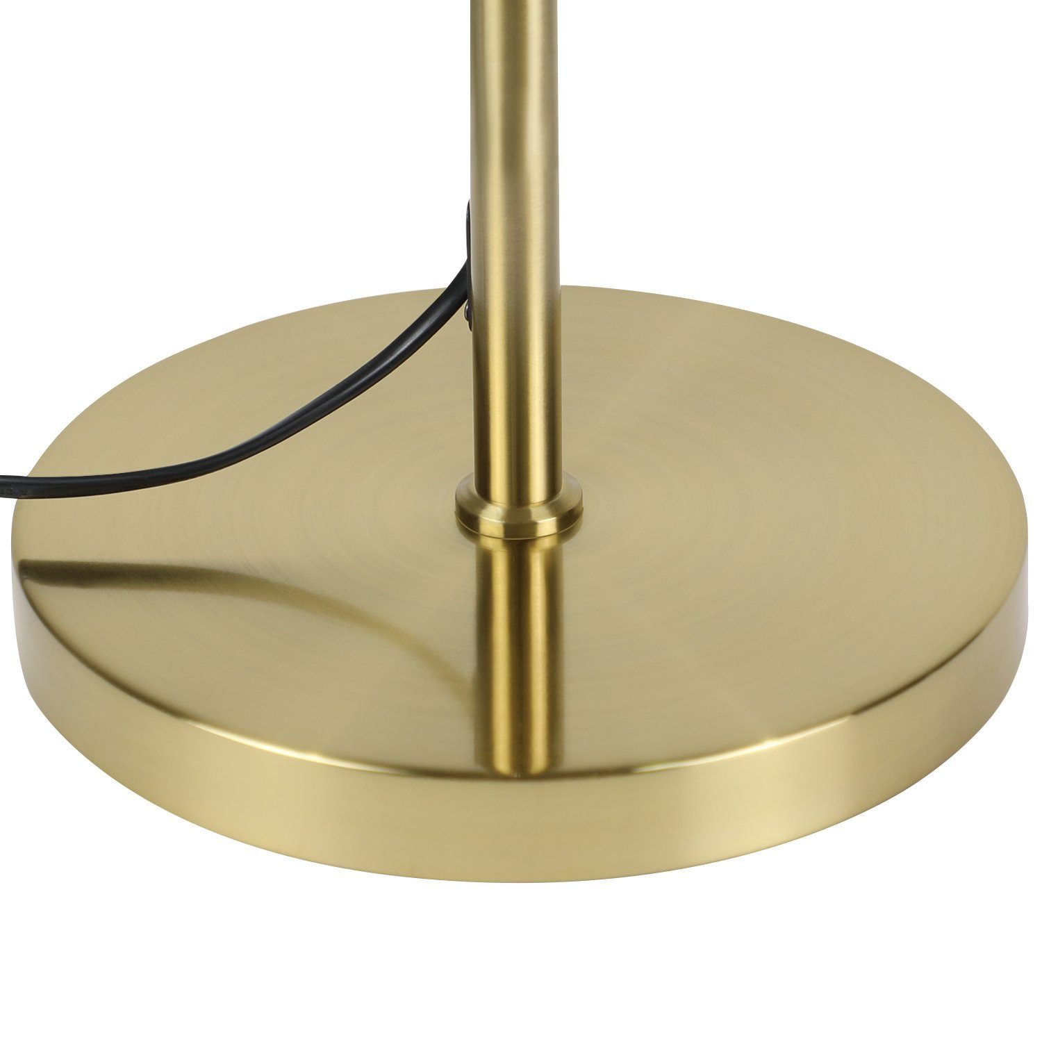 ZMH LED Stehlampe Gold Design Leuchtmittel, wechselbar, 2-flammmig mit G9 LED Warmweiß LED