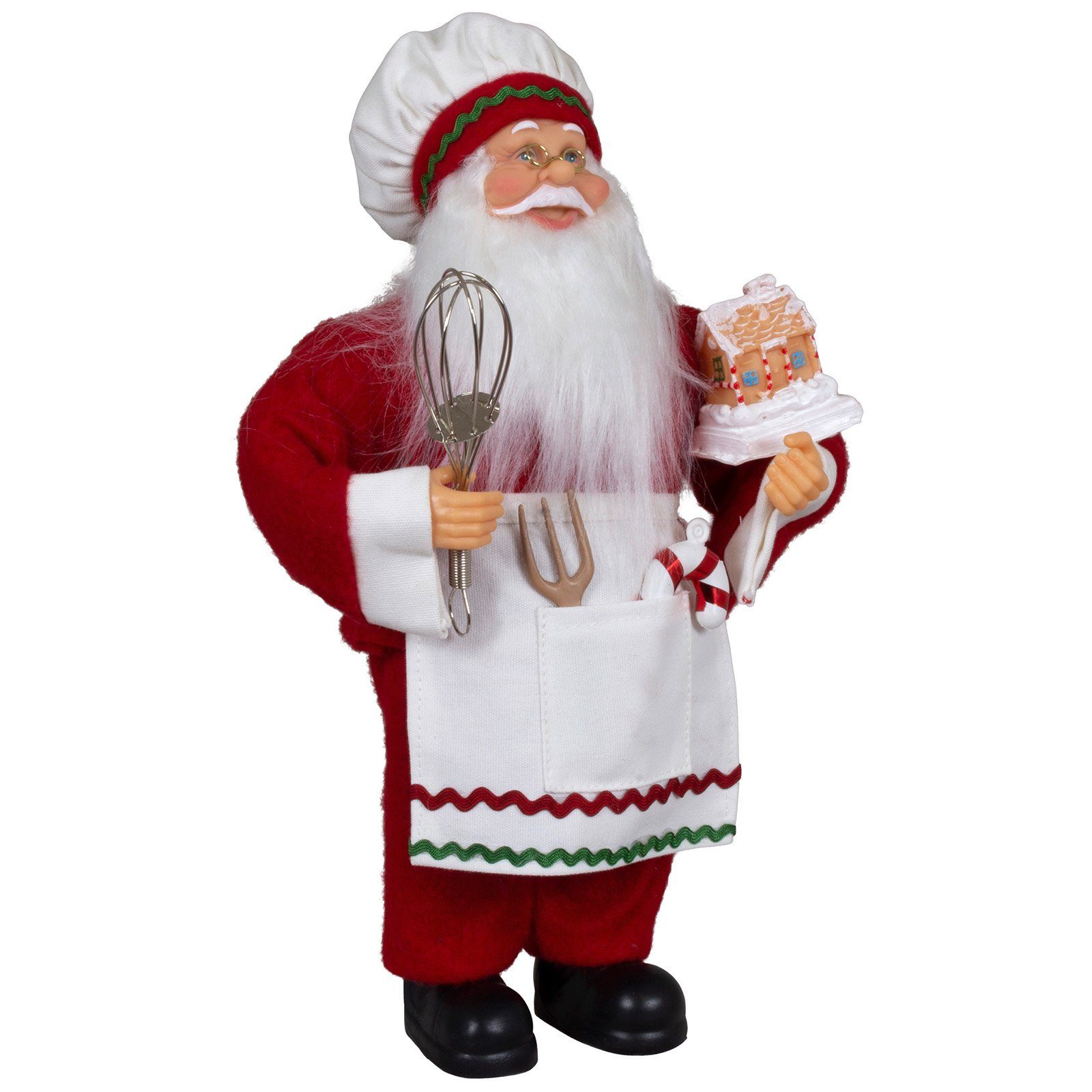 Weihnachtsmann rot-weiß, Größen Christmas Kochmütze 1 St), Figur, (30-80cm) 4 Johann, "Konditor" (Deko Paradise