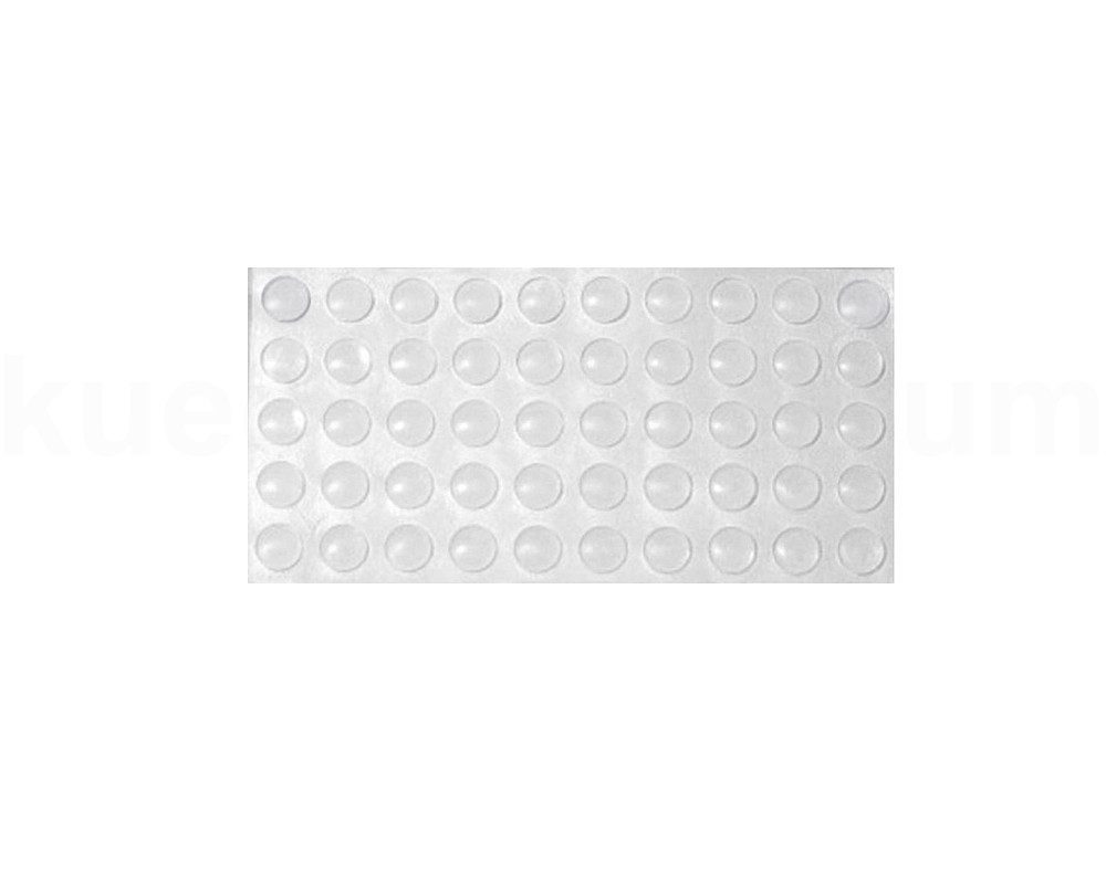 kuechenkonsum Möbelgriff Türanschlagpuffer selbstklebend transparent 50 Stück (50-St), Stück auf Palette