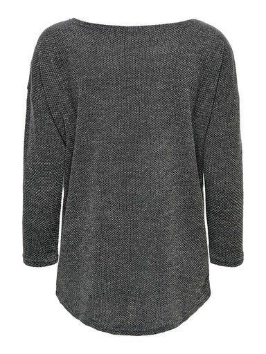melange dark 3/4-Arm-Shirt grey ONLALBA ONLY