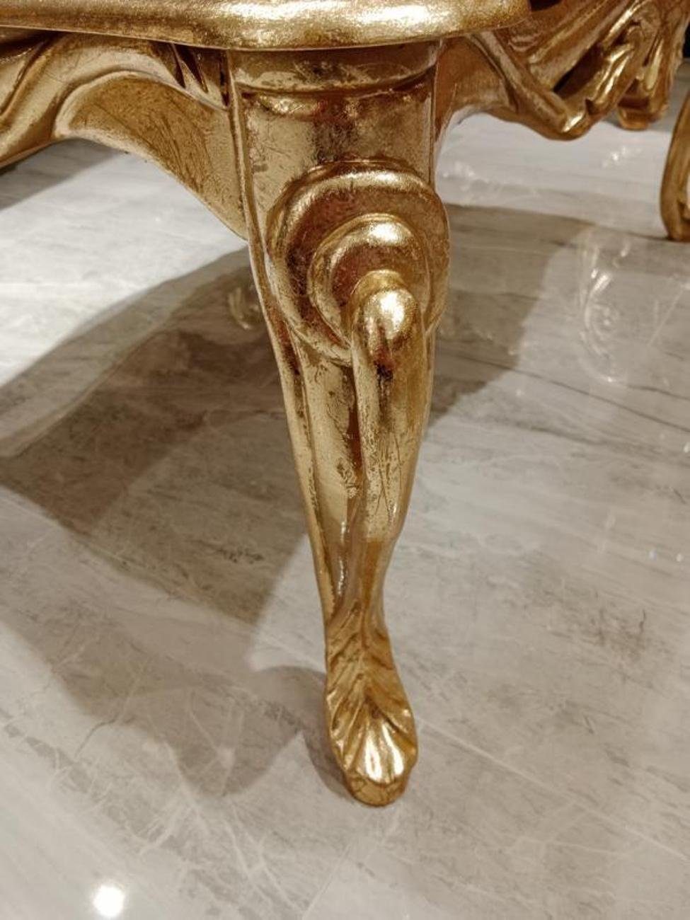 (1-St., JVmoebel Europa nur Couchtisch Made Gold in Möbel Luxus Couchtisch Design Wohnzimmer Klassisch Couchtisch), 1x Tische Holz