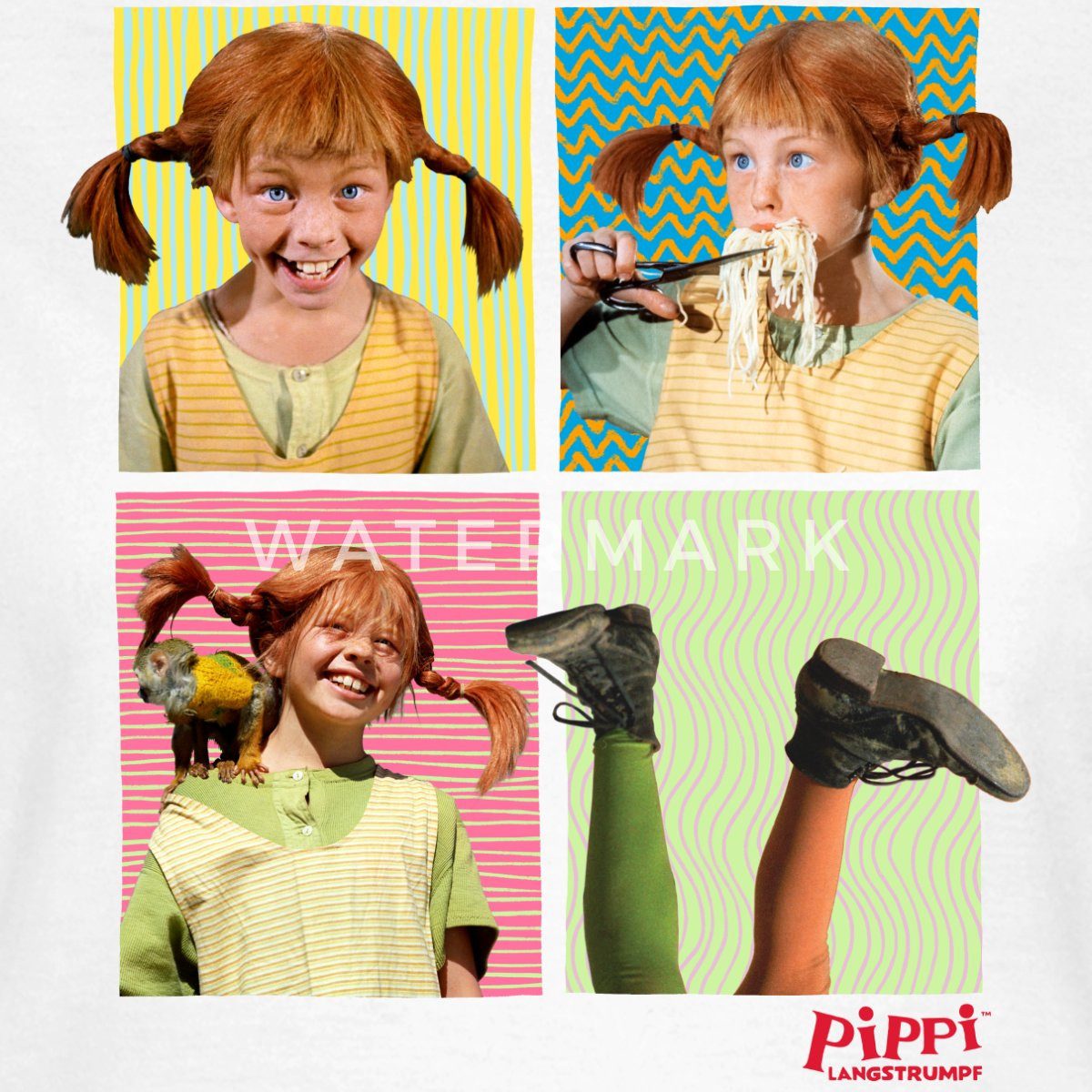 Spreadshirt T-Shirt Pippi Langstrumpf Portraits Von günstig online kaufen