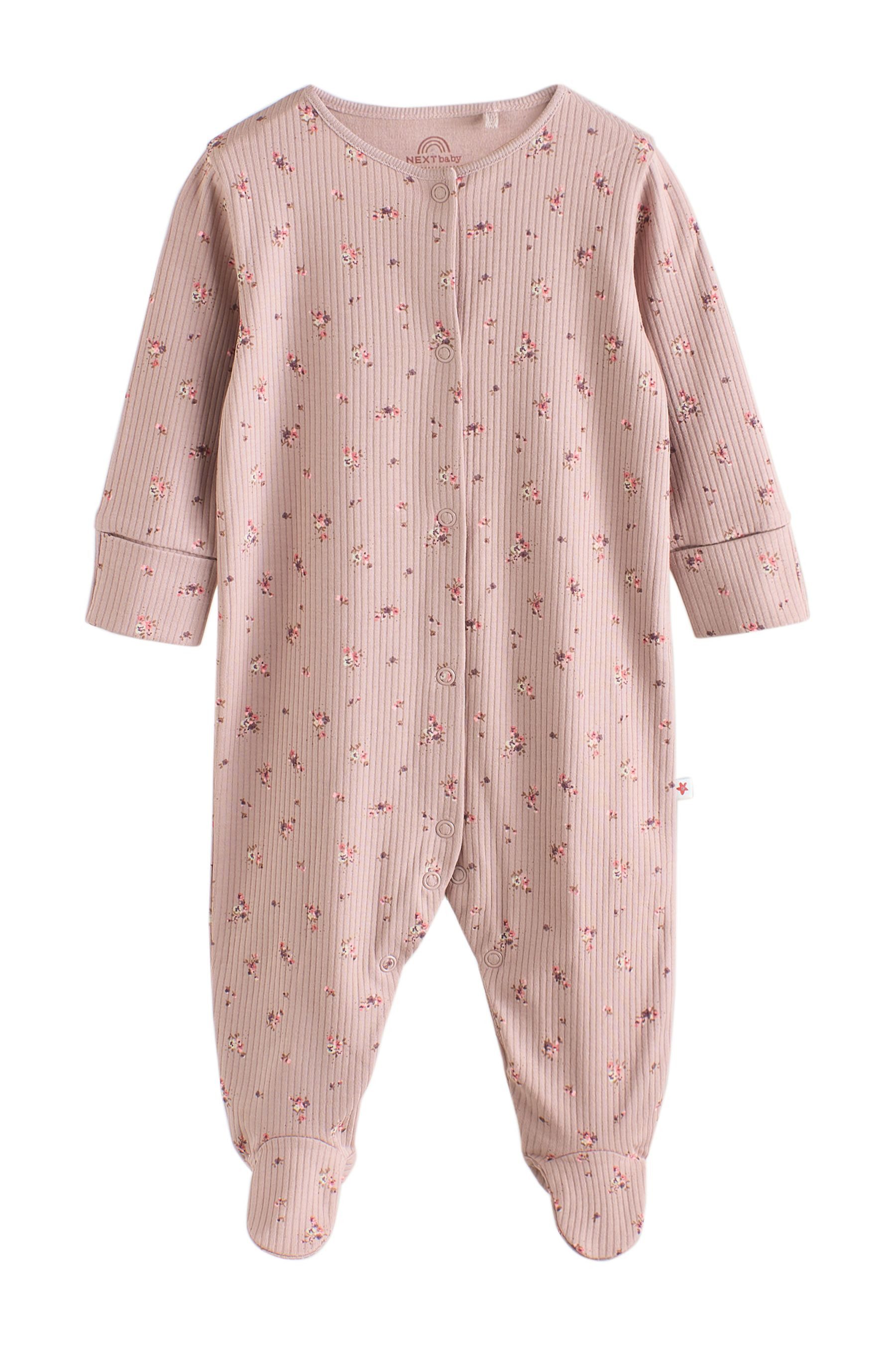 Next Schlafoverall Babyschlafanzüge mit Zweiwege-RV, 3er-Pack (5-tlg)