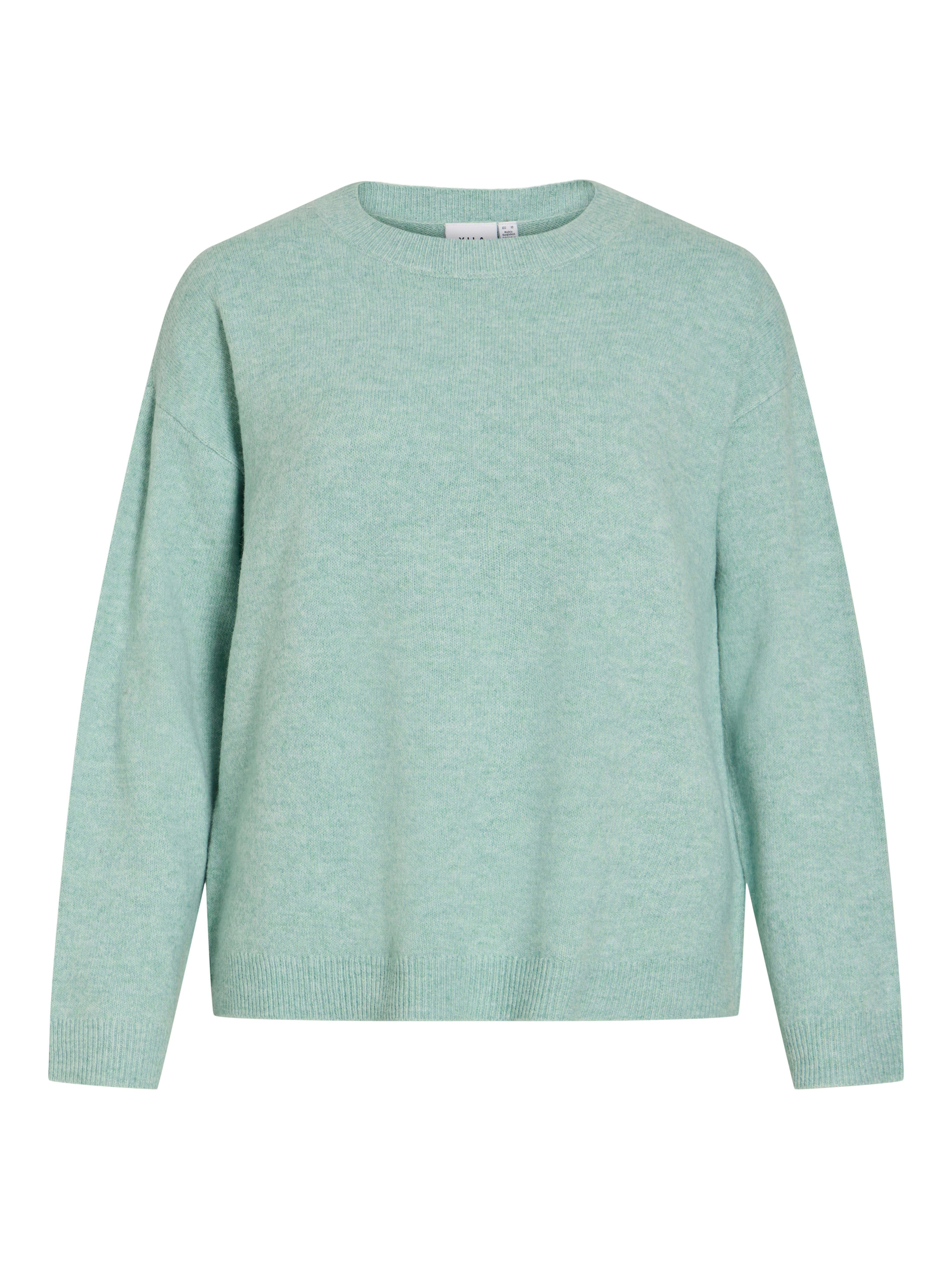 Vila Strickpullover VILIGA L/S O-NECK KNIT TOP - NOOS
